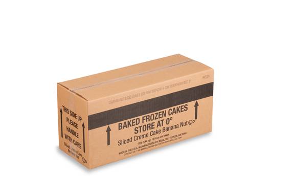 Loaf Cake Banana Nut Sliced 16 Ounce Size - 12 Per Case.