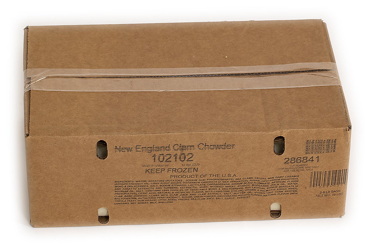 Taste Traditions New England Clam Chowder Product Of USA 8 Pound Each - 2 Per Case.