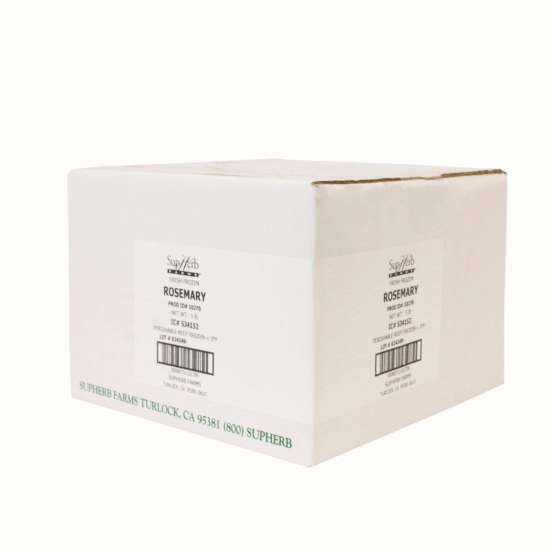 Fresh Frozen Rosemary 5 Pound Each - 1 Per Case.