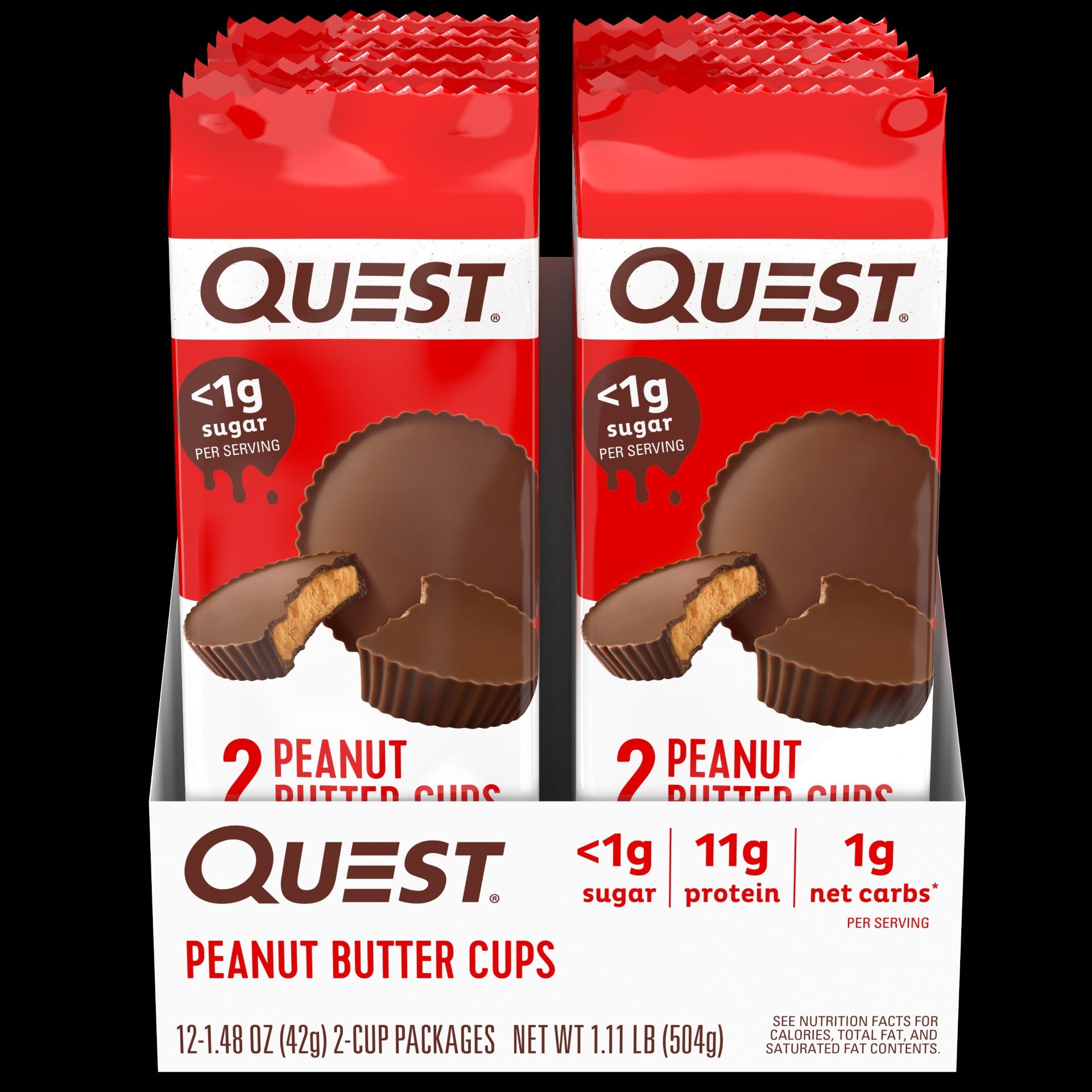 Quest Peanut Butter Cups 1.48 Ounce Size - 144 Per Case.