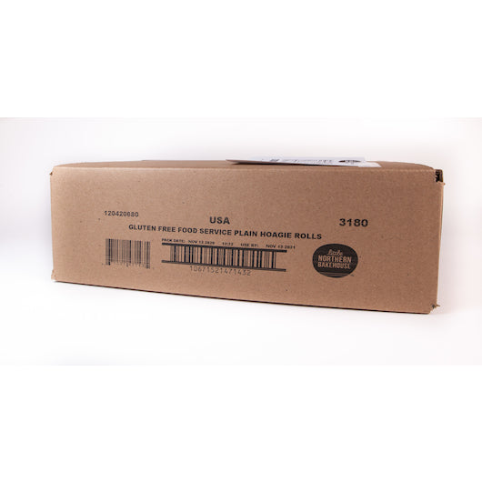 Little Northern Bakehouse Gluten Free Hoagie Roll With Hinged Sliced, 4 Count, 4 per case