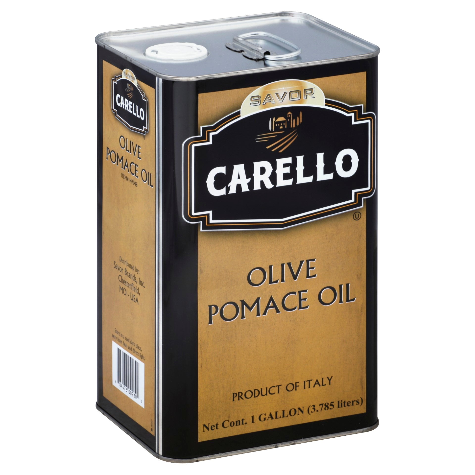 Oil Olive Pomace Tin 1 Gallon - 6 Per Case.