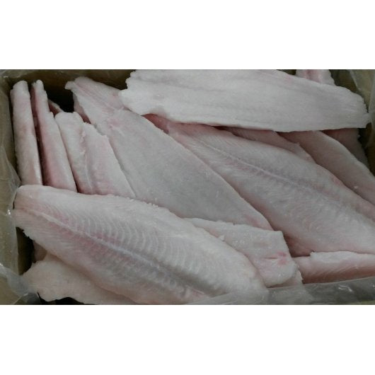 Frozen Seafood Commodity Seafood 7/9 Ounce Skinless Boneless Swai Fillets 15 Pound Each - 1 Per Case.