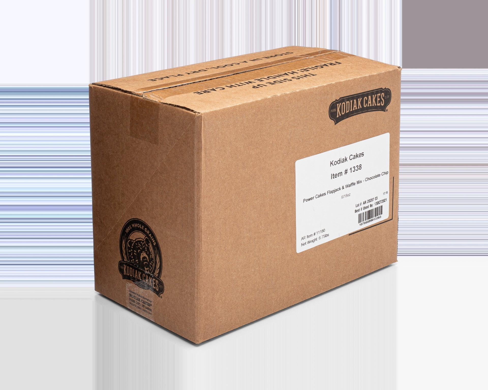 Kodiak Cakes Chocolate Chip Pancake & Wafflemix 18 Ounce Size - 6 Per Case.