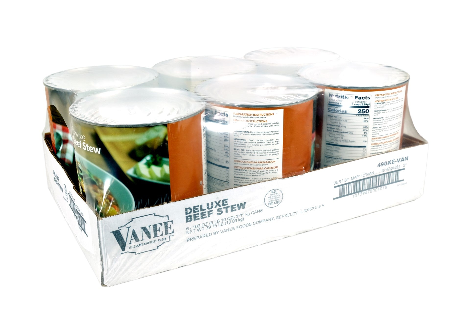 Deluxe Beef Stew 106 Ounce Size - 6 Per Case.