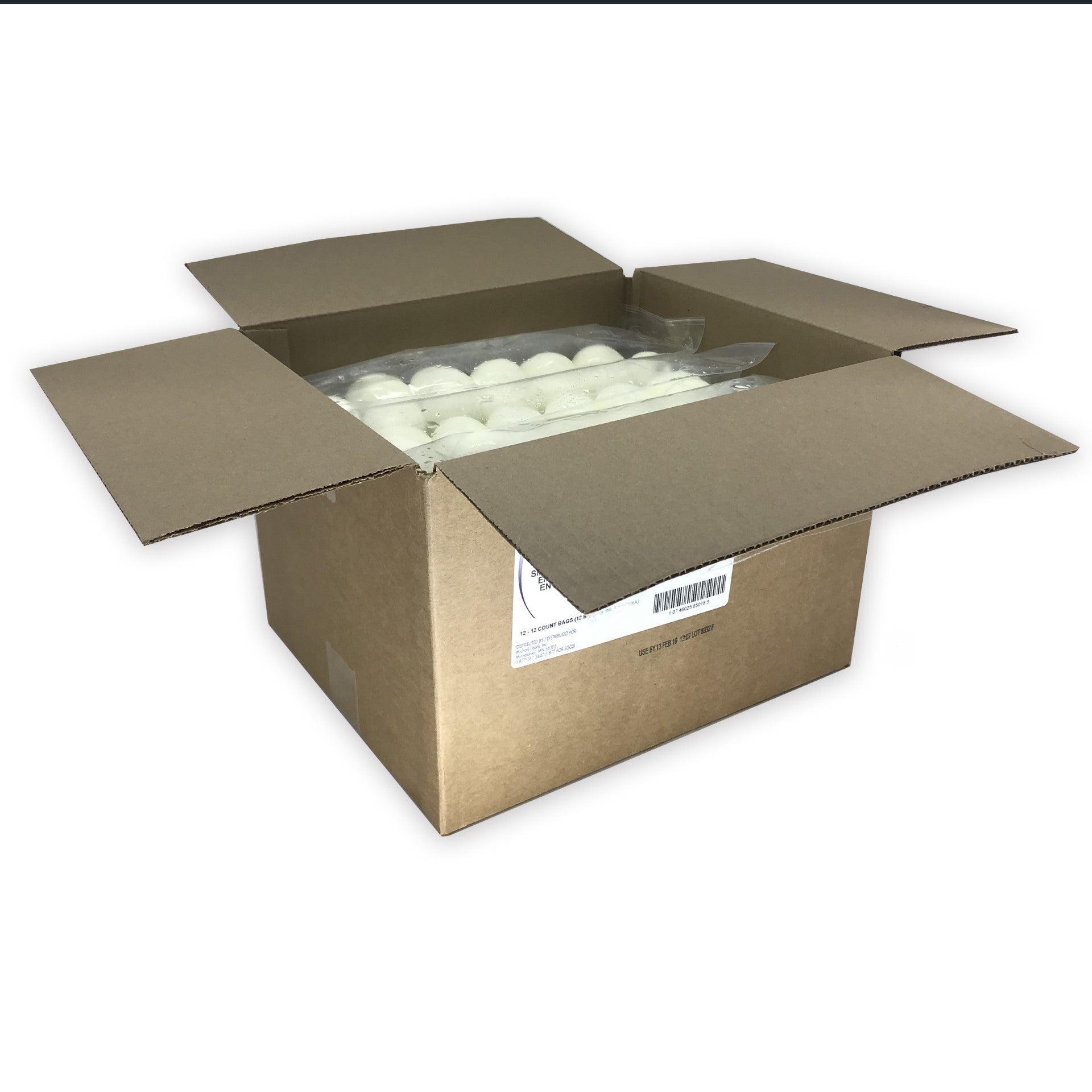 Papetti's Hard Cooked Egg Dry Table Ready 1.25 Pound Each - 12 Per Case.