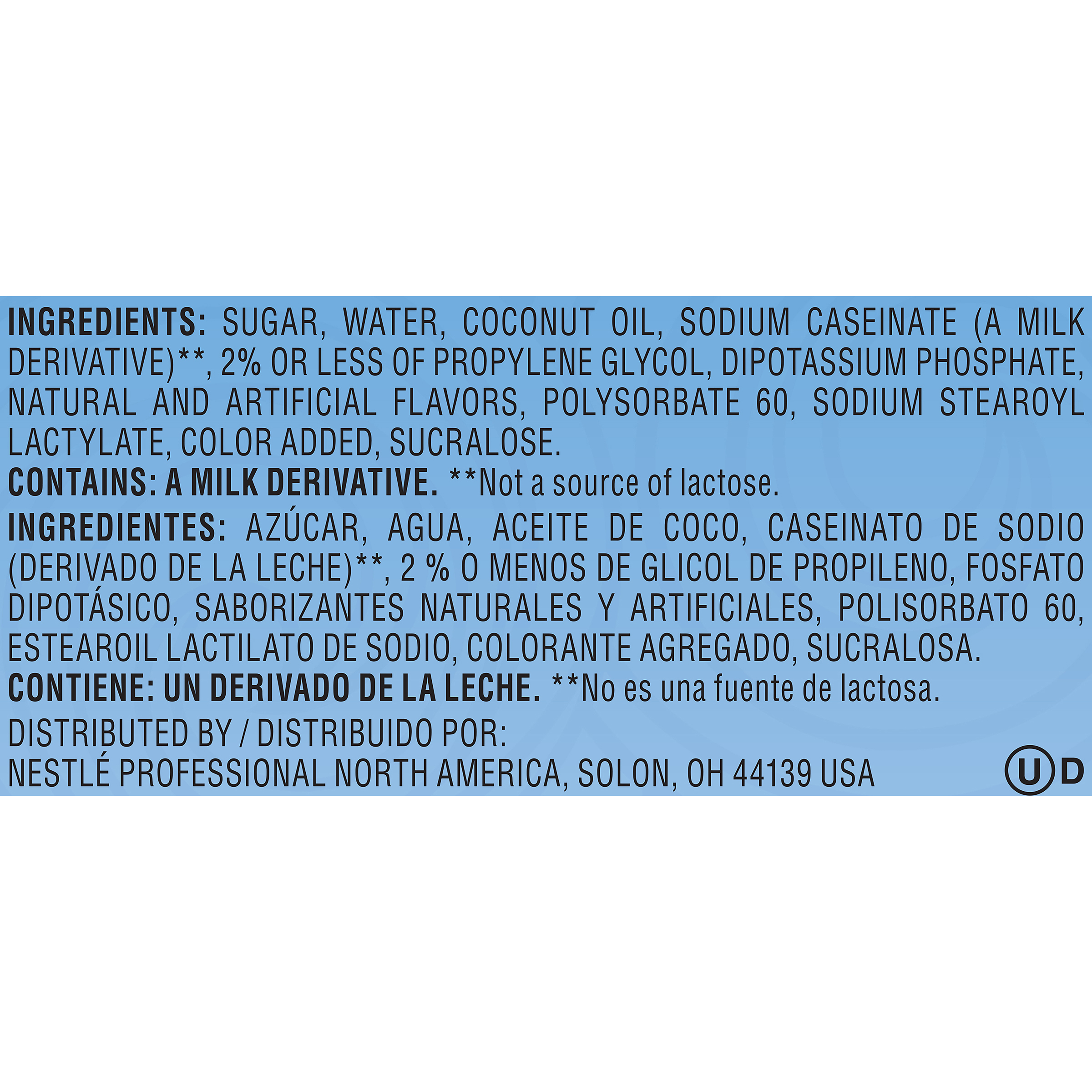 Nestle Coffee Mate Coffee Creamer French Vanilla Liquid Concentrate Pump Bottle 1.58 Qt - 2 Per Case.