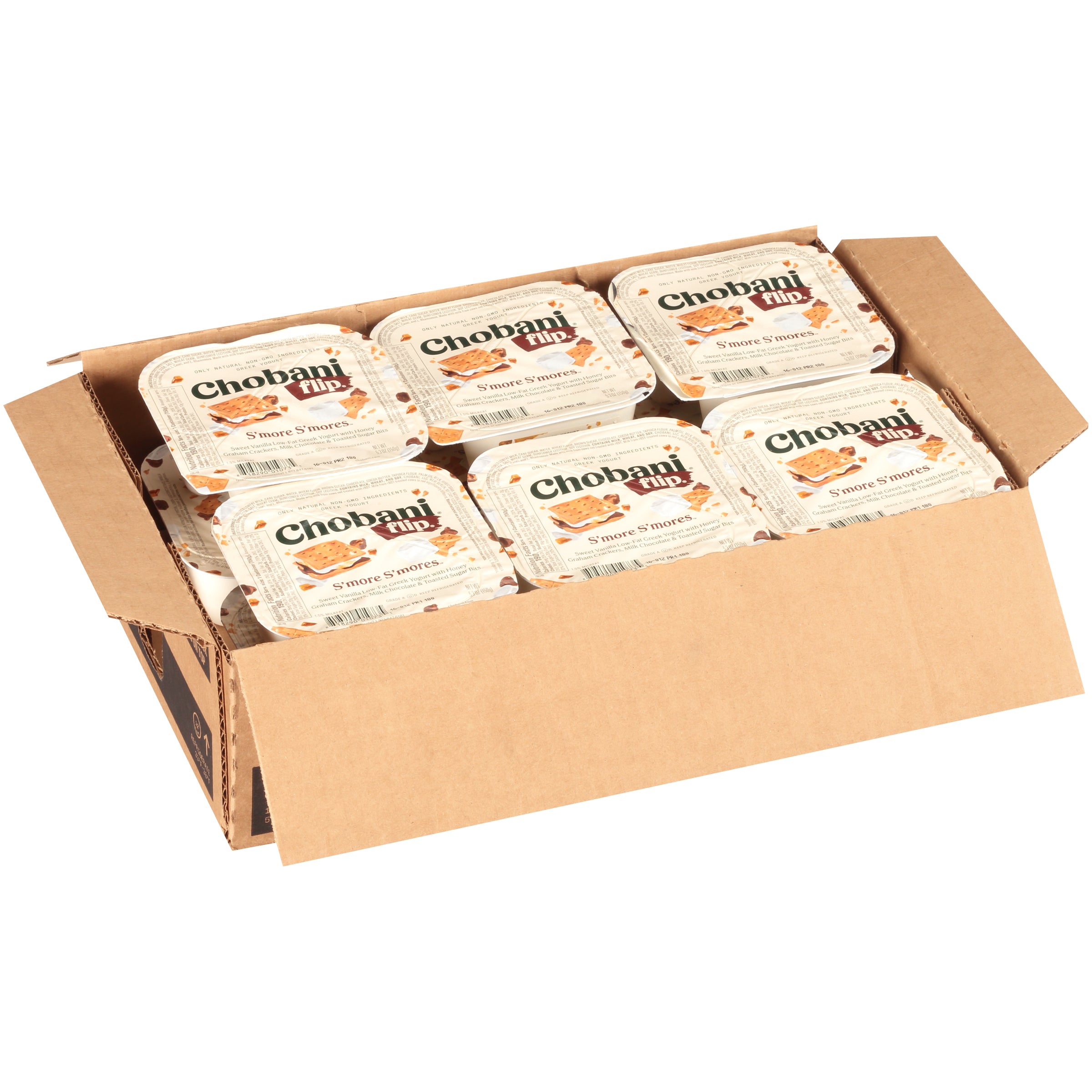 Chobani® Flip® Low Fat Greek Yogurt S'more S'mores 4.5 Ounce Size - 12 Per Case.