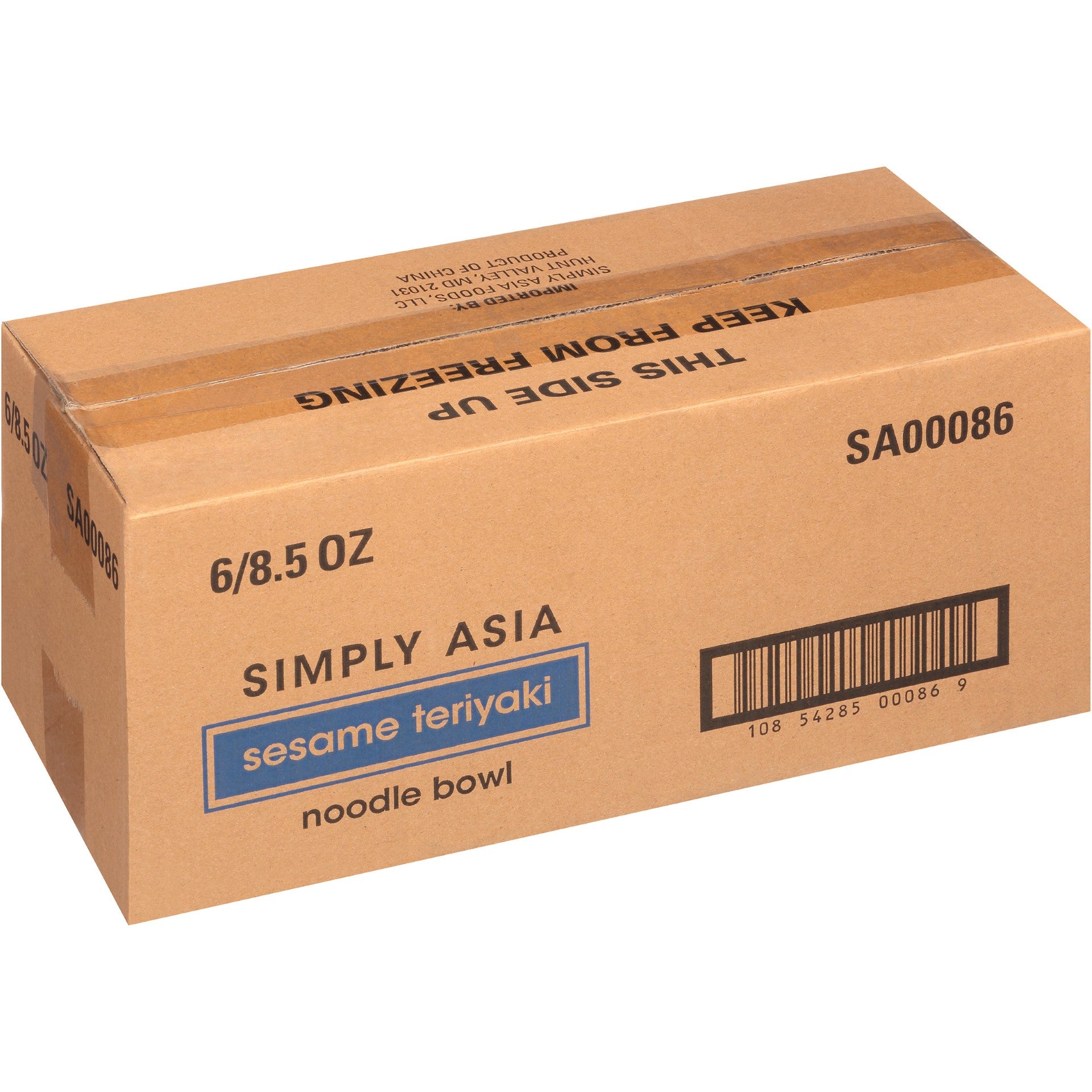 Simply Asia Noodle Bowl Sesame Teriyaki 8.5 Ounce Size - 6 Per Case.
