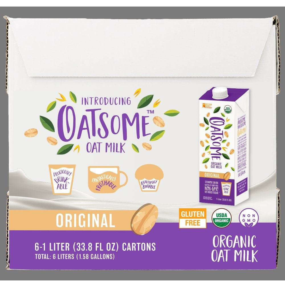 Oatsome Oatsome Organic Oat Milk 1 Liter - 6 Per Case.