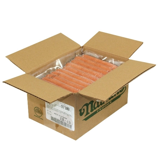 Nathan's Famous Beef Frank Skinless 6" 60 Each Per Case.