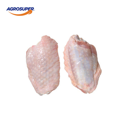 Agro Super Marinated Midjoint Chicken Wing IQF 5 Pound Each - 8 Per Case.