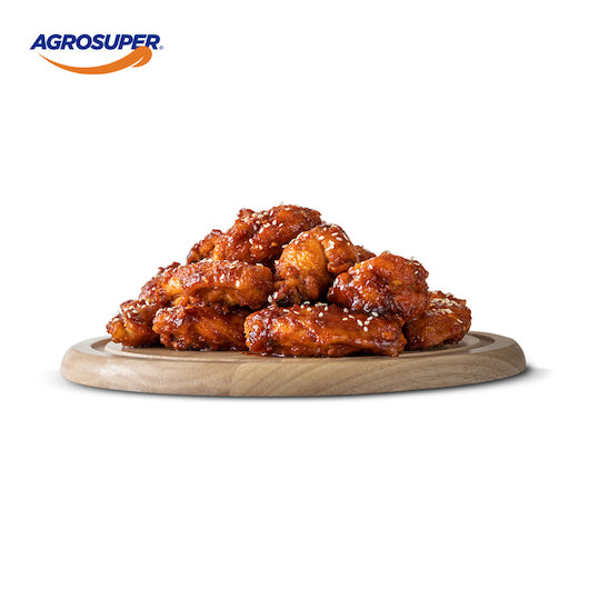 Agro Super Marinated Midjoint Chicken Wing IQF 5 Pound Each - 8 Per Case.