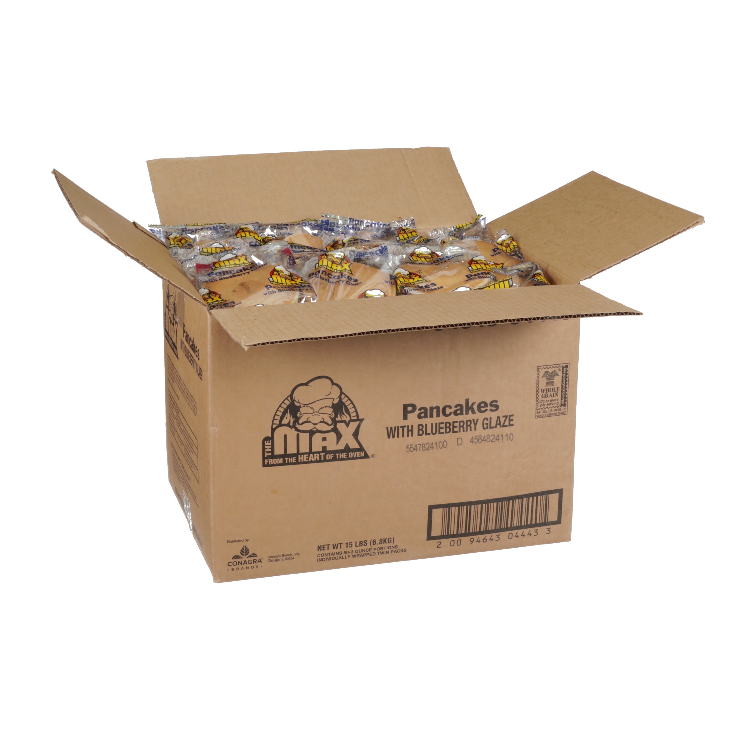 Pancakes With Blueberry Glaze Whole Grain Pieces 3 Ounce Size - 80 Per Case.