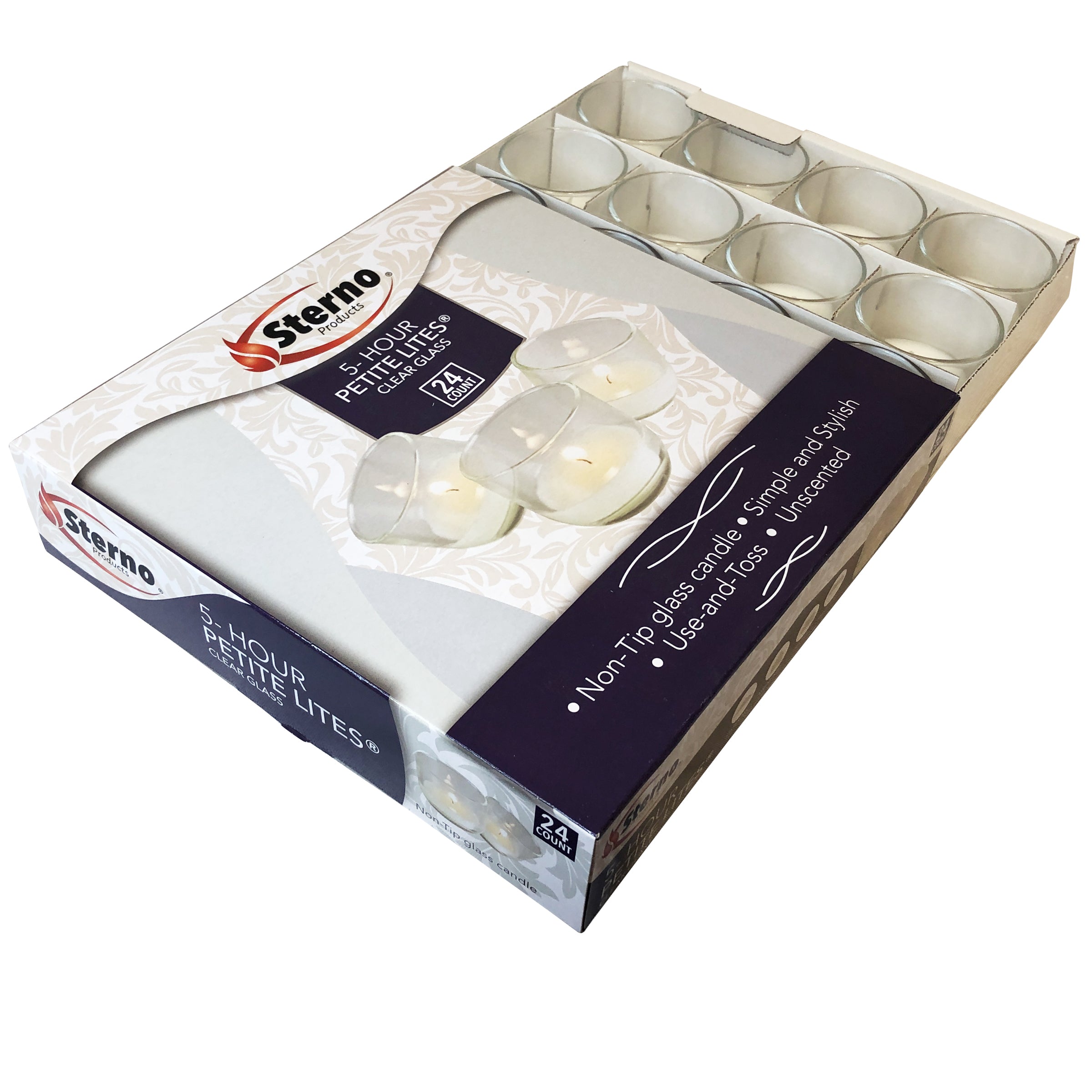 Hr Petite Lites Clear Glass 48 Each - 1 Per Case.