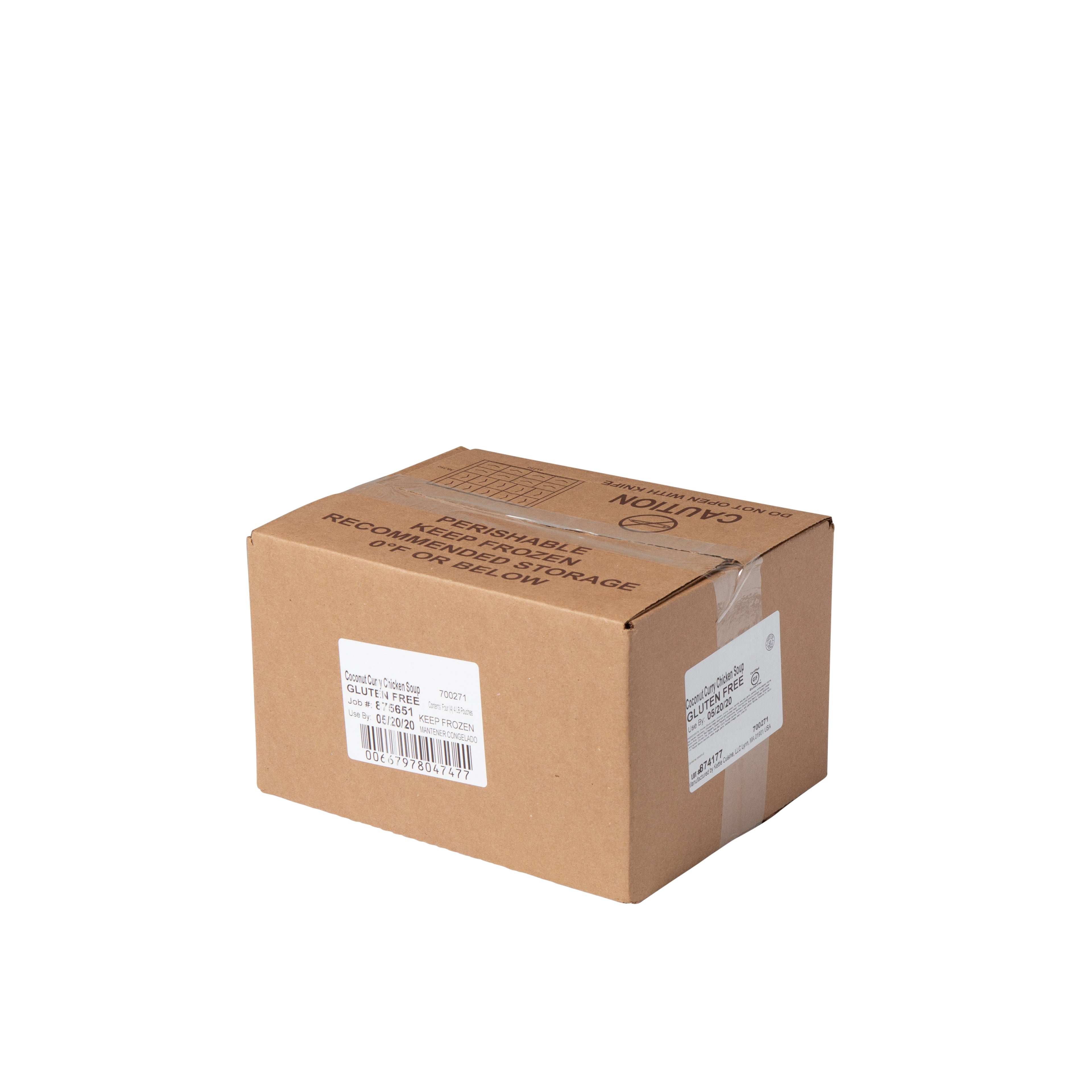 Kettle Cuisine Coconut Curry Chicken Frozensoup 4 Pound Each - 4 Per Case.