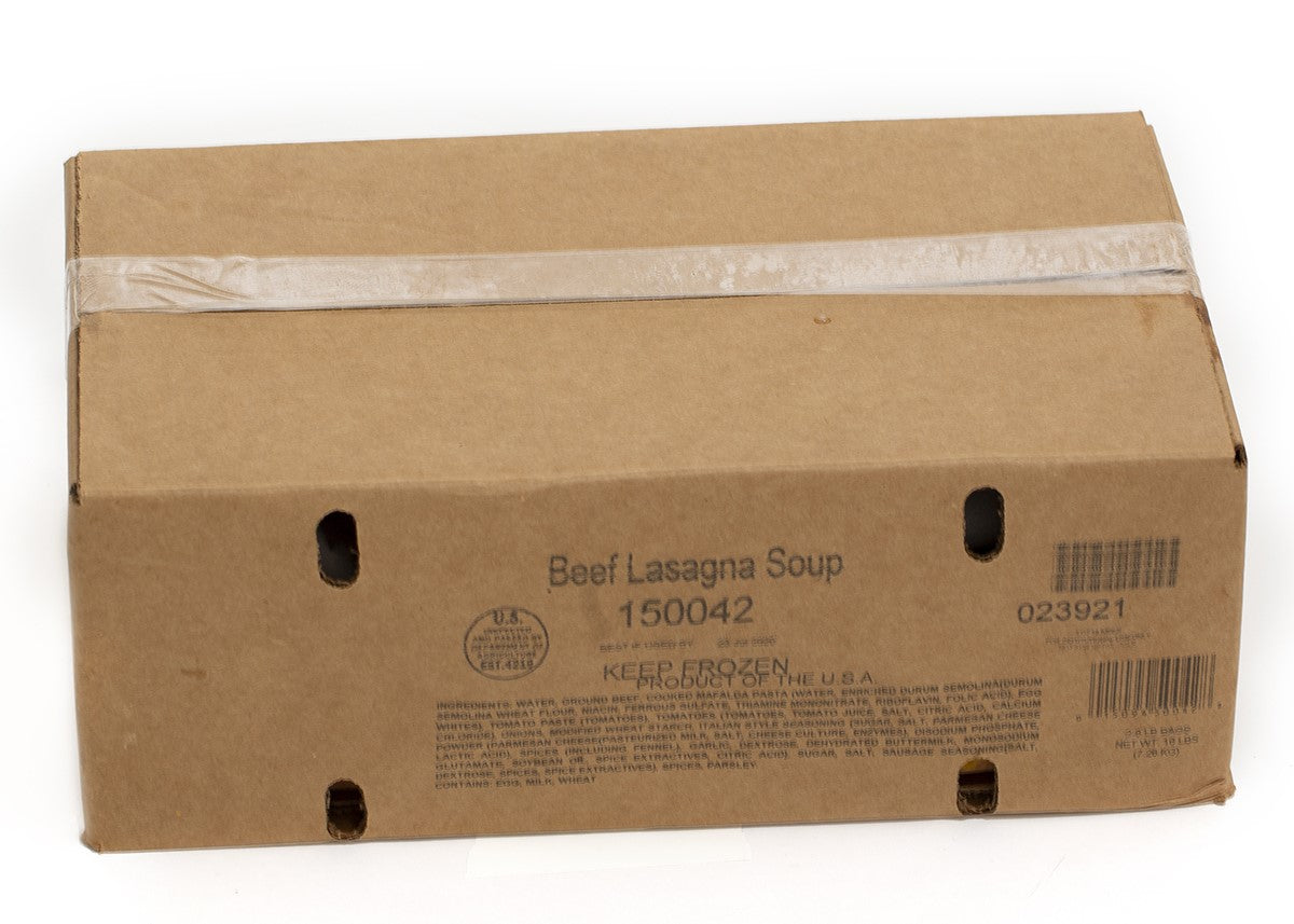 Taste Traditions Beef Lasagna With A Spoounsoup 8 Pound Each - 2 Per Case.