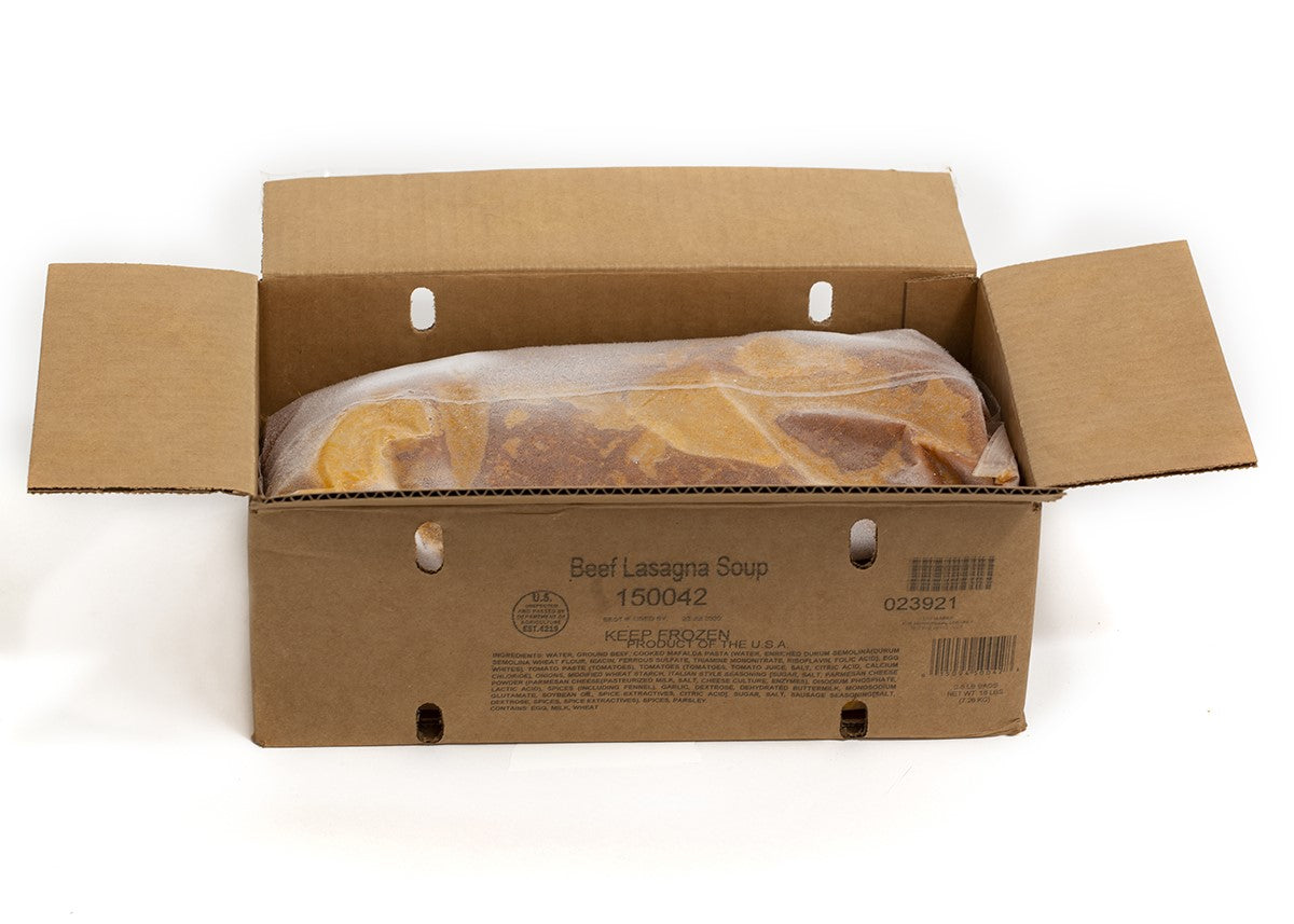 Taste Traditions Beef Lasagna With A Spoounsoup 8 Pound Each - 2 Per Case.