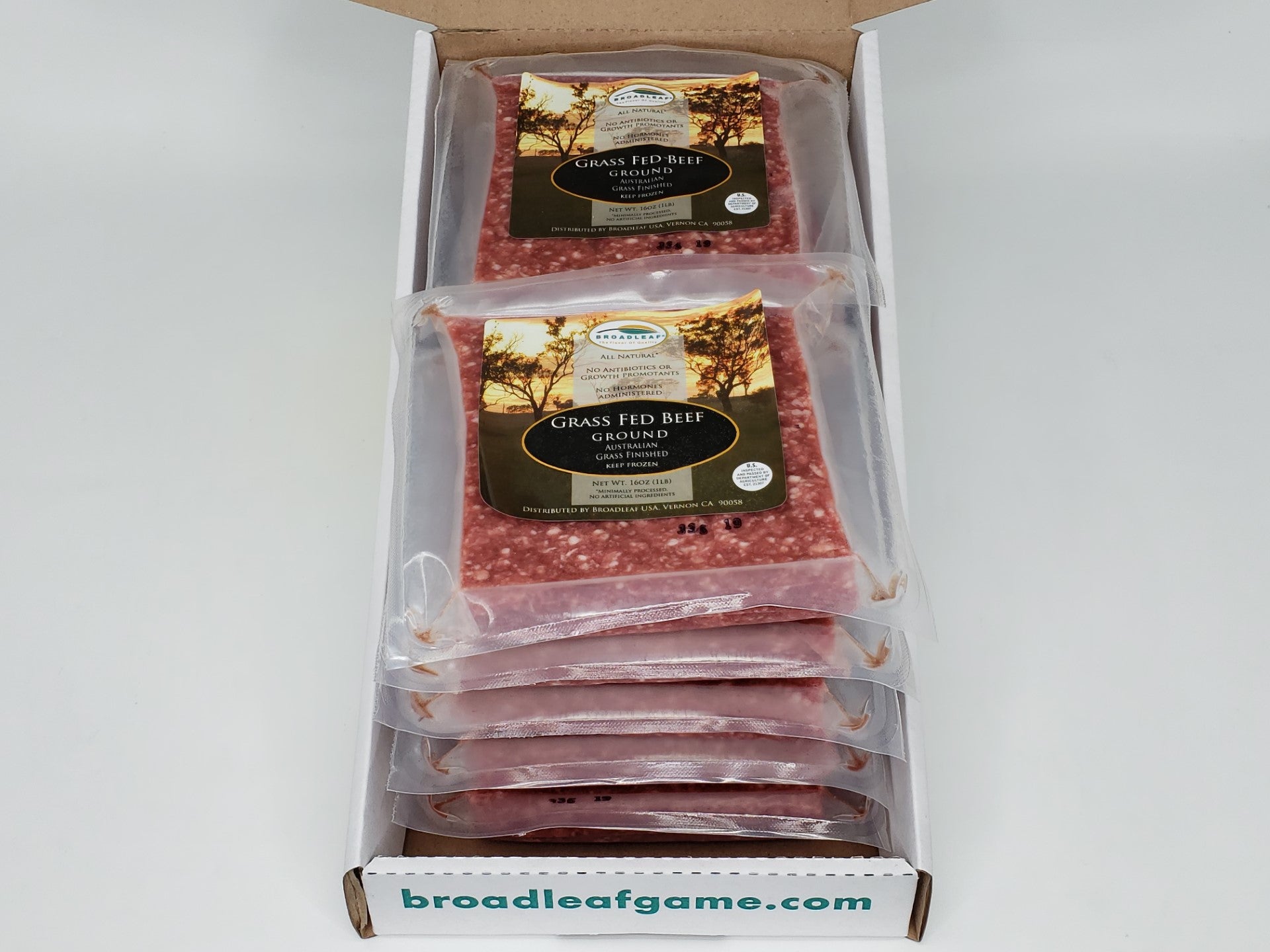 Ground Beef Grass Fed 16 Ounce Size - 10 Per Case.
