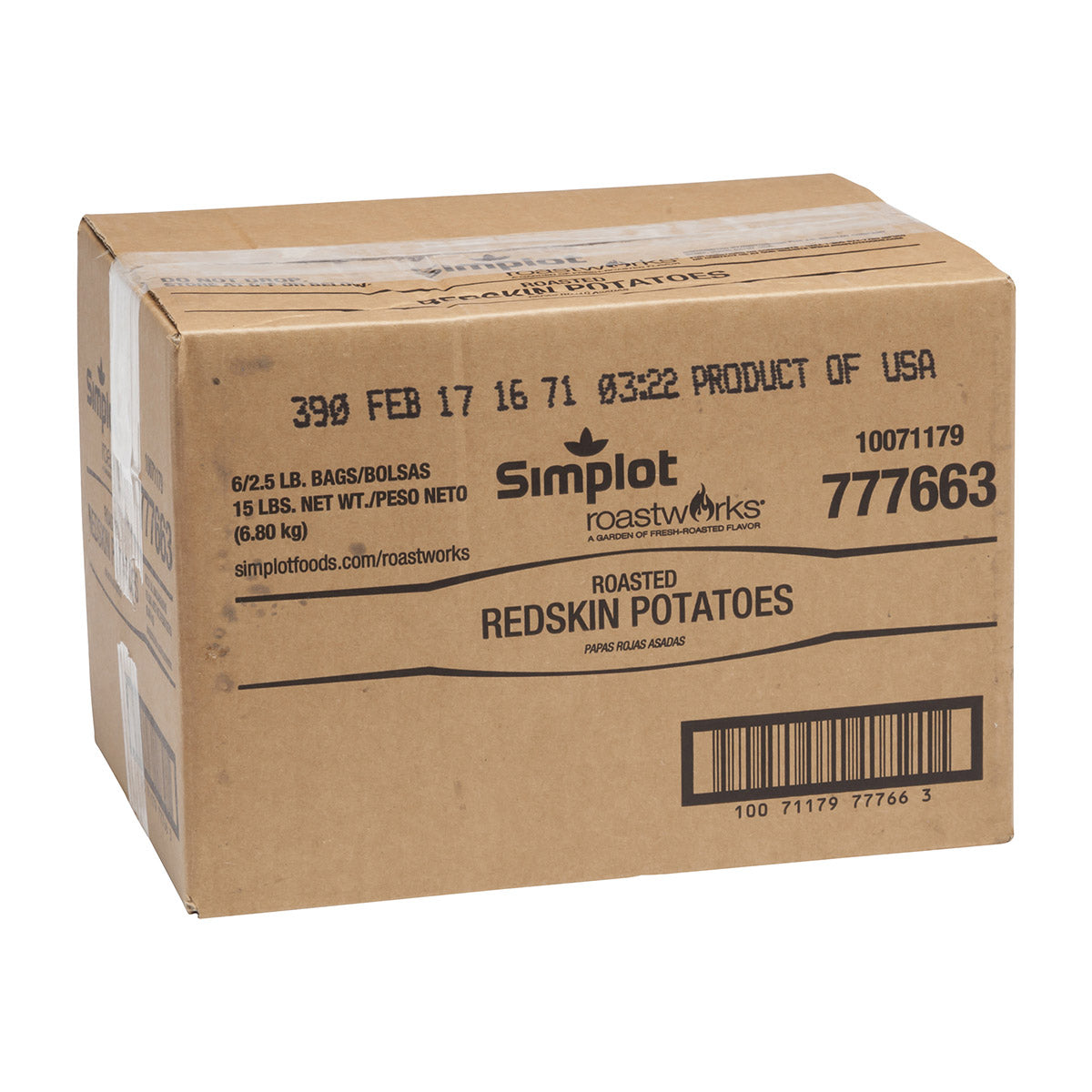 Simplot Roastworks Roasted Redskin Potatoes 2.5 Pound Each - 6 Per Case.
