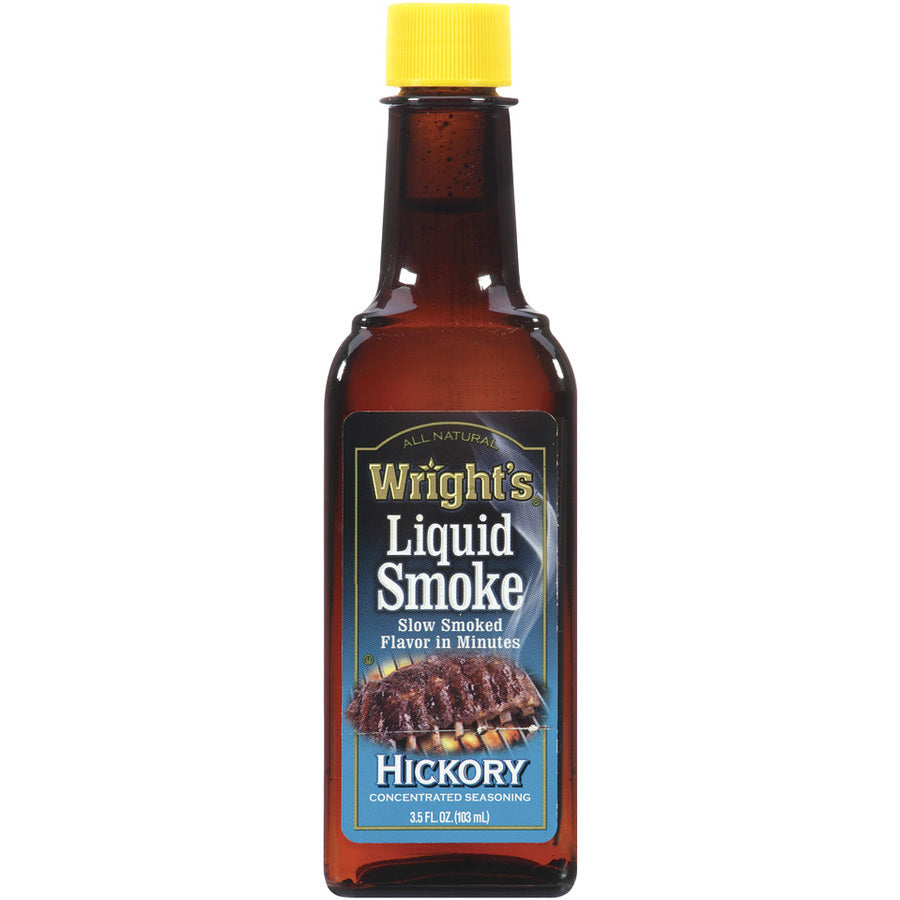 Wright's Hickory Seasoning Liquid Smoke 3.5 Fluid Ounce - 12 Per Case.