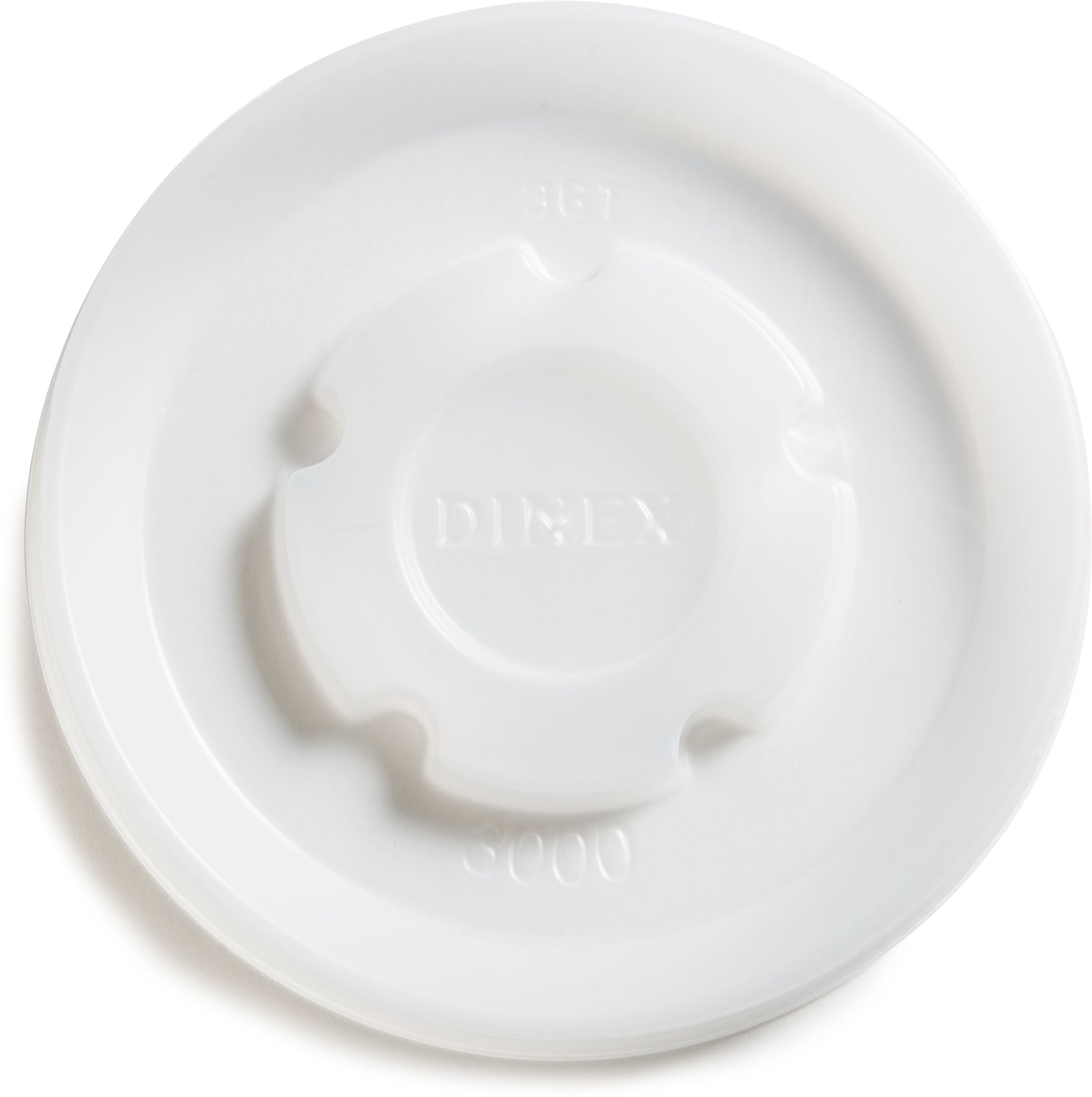 Dinex Lid Translucent, 3.5 Inch, 1500 Per Case