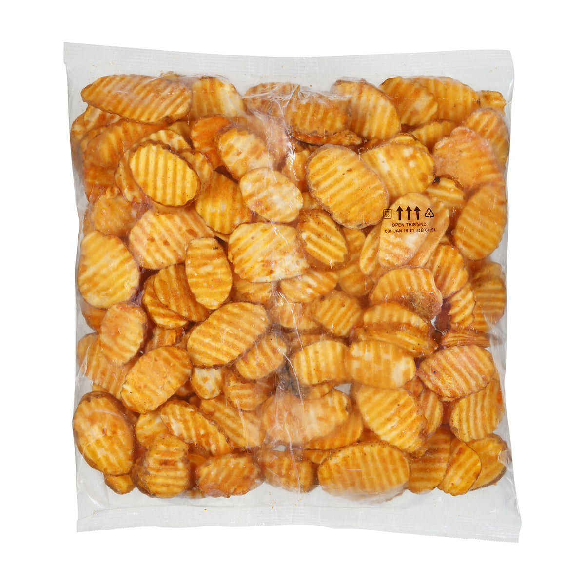 Simplot Seasonedcrisp Delivery 4" Savory Battered Slice Skin On 4 Pound Each - 6 Per Case.