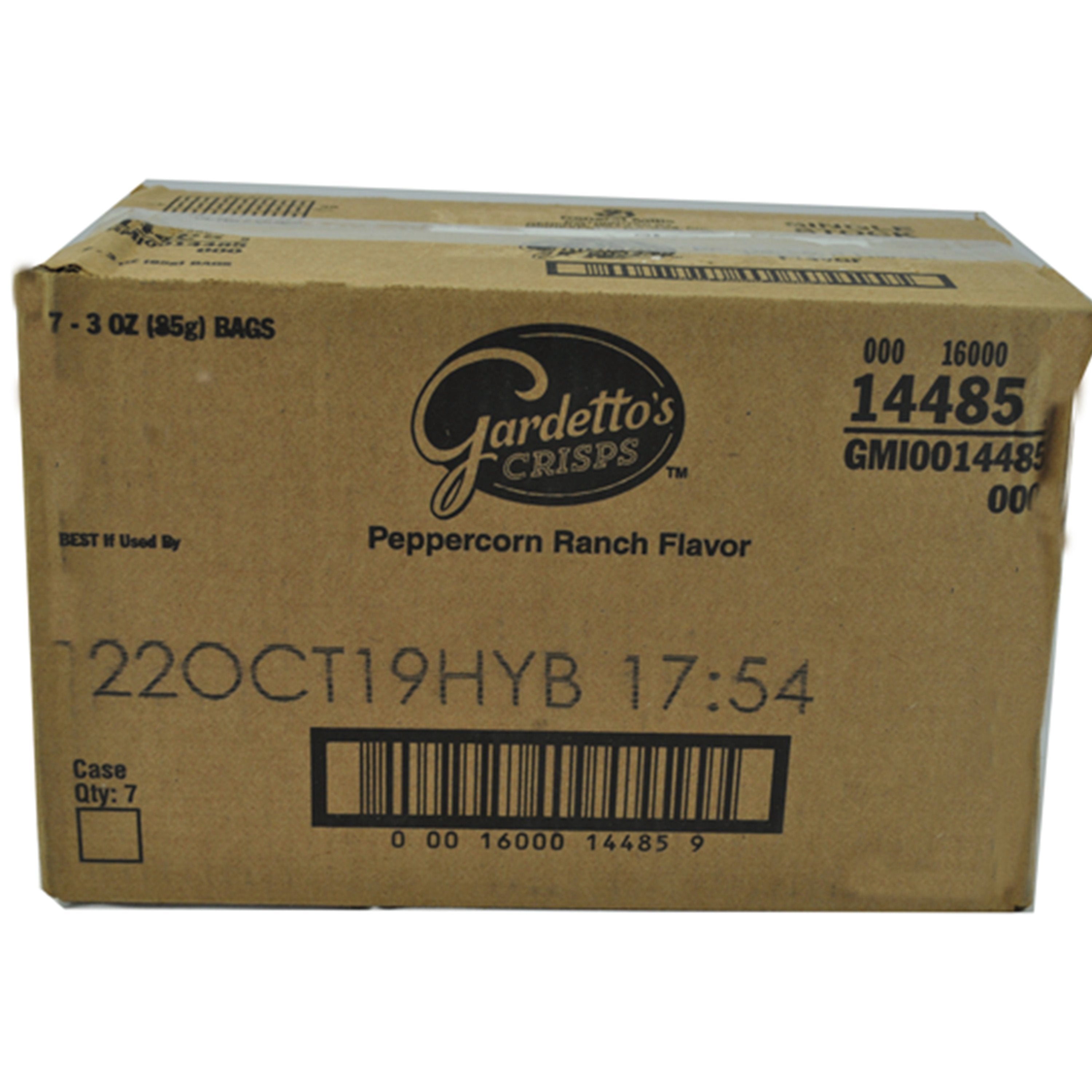 Gardetto's™ Snack Crisps Peppercorn Ranch 3 Ounce Size - 7 Per Case.