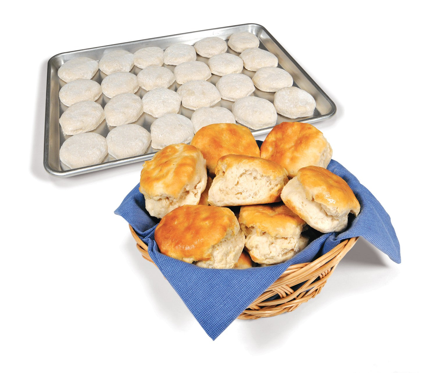 Bridgford Buttermilk Biscuit Dough Bag Pack 208 Piece - 1 Per Case.