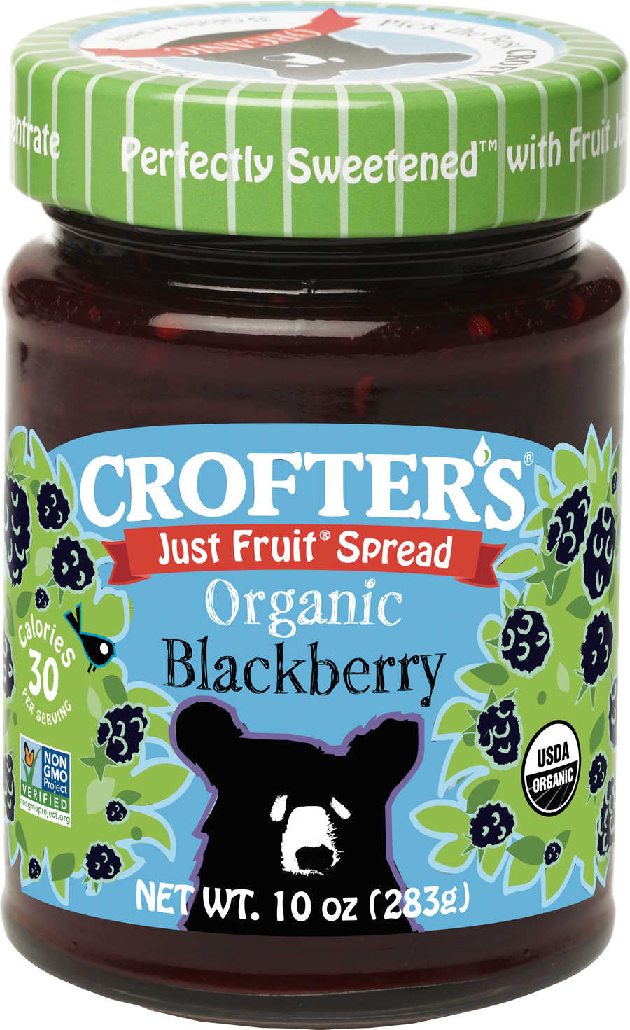 Crofters Organic Spread Fruit Blackberry 10 Ounce Size - 6 Per Case.