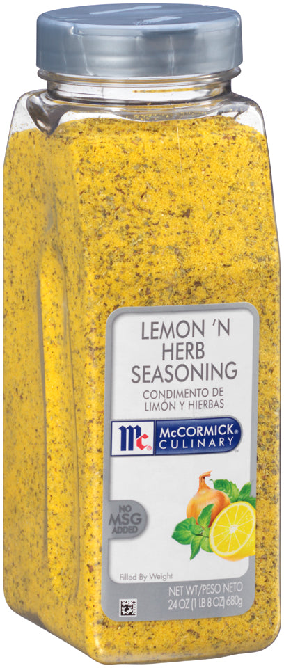 Mccormick Culinary Lemon 'n Herb Seasoning 24 Ounce Size - 6 Per Case.
