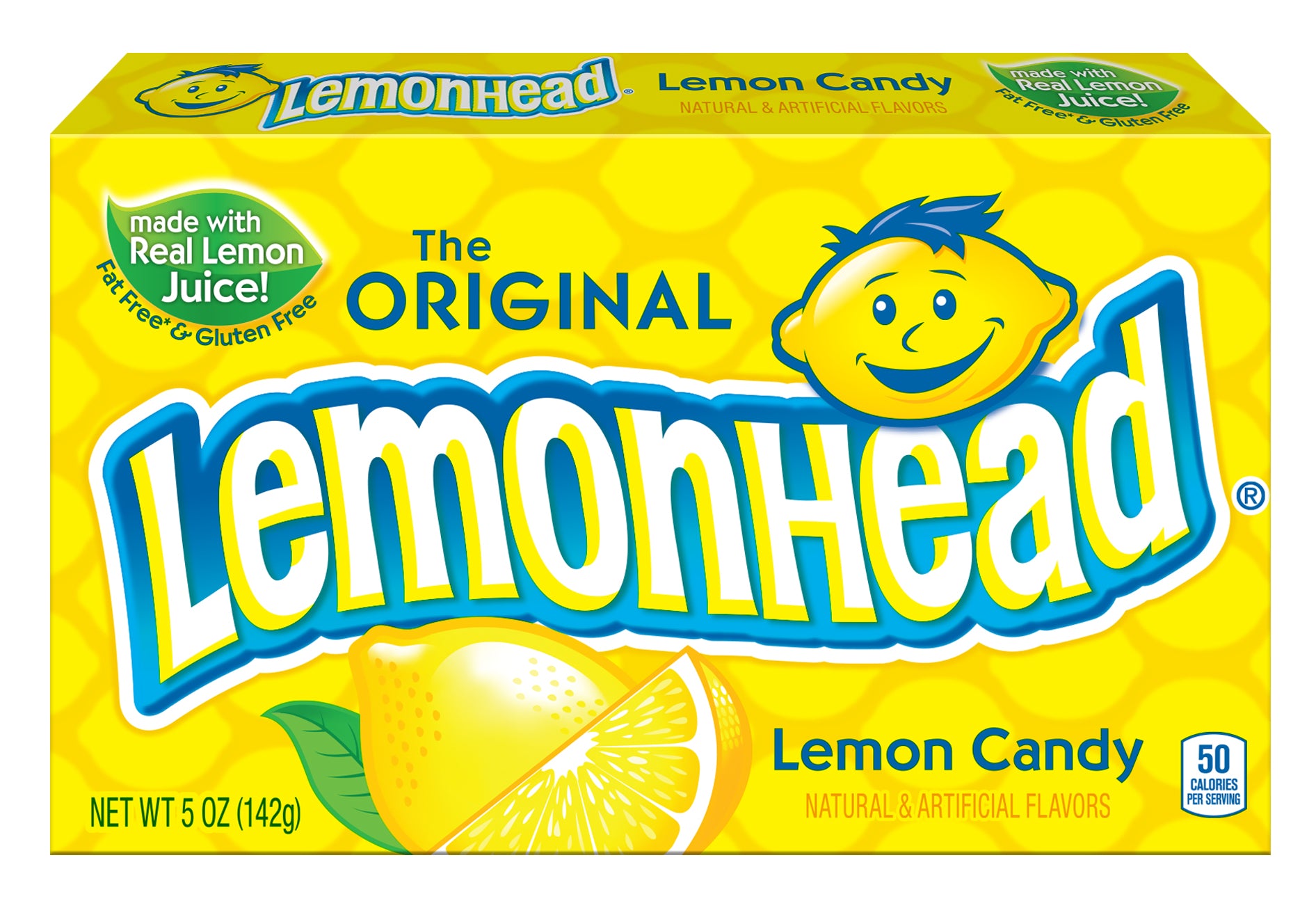 Lemonhead Theater Box 5 Ounce Size - 12 Per Case.