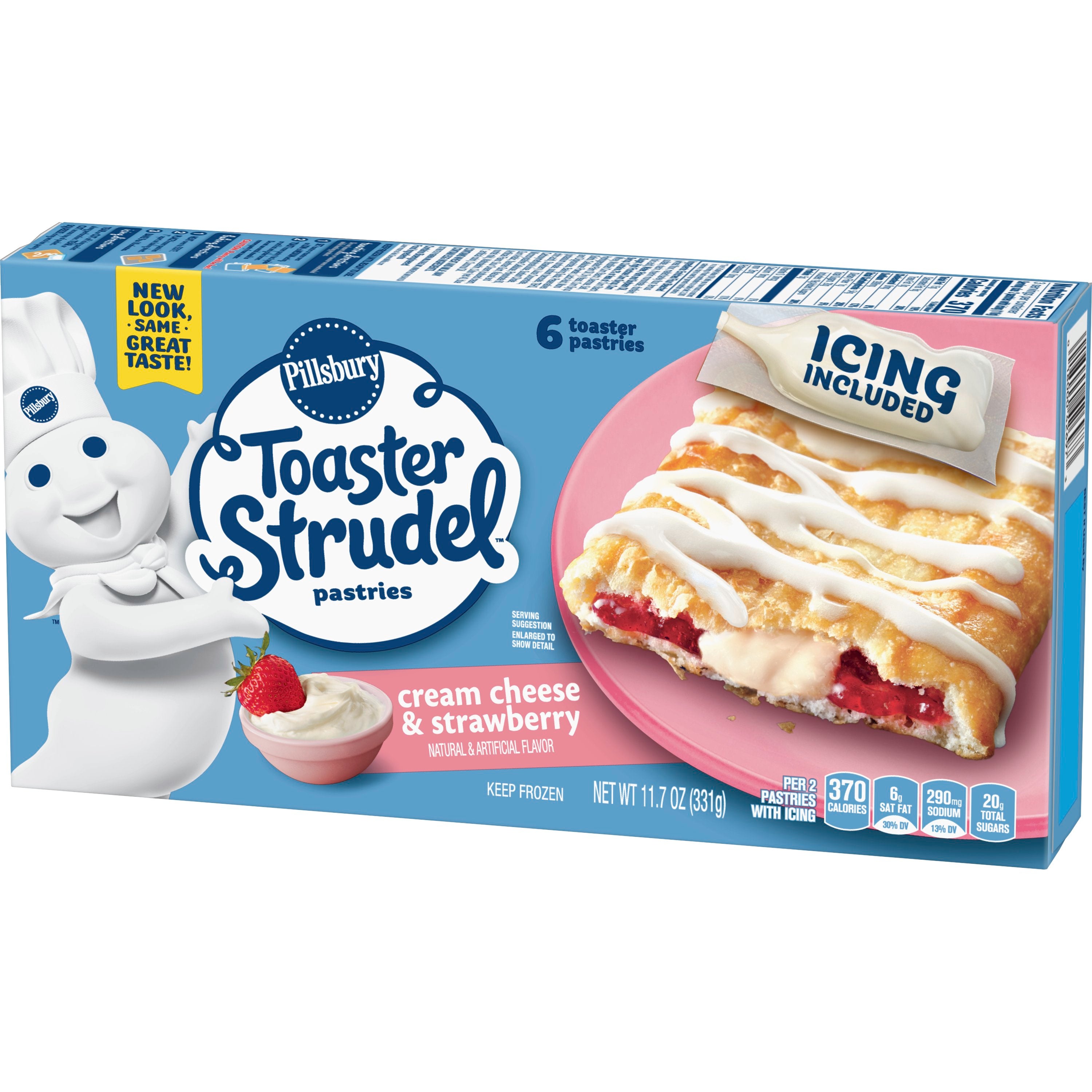 Pillsbury™ Frozen Toaster Strudel Pastriescream Cheese Strawberry11.7