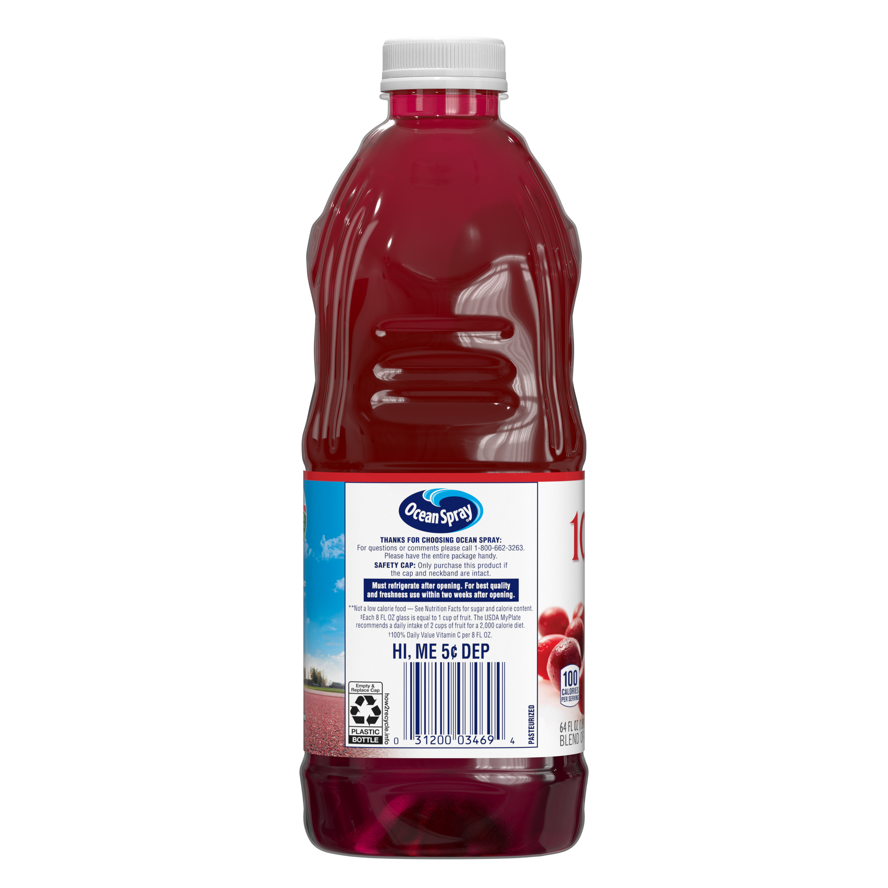 Cranberry 64 Fluid Ounce - 8 Per Case.