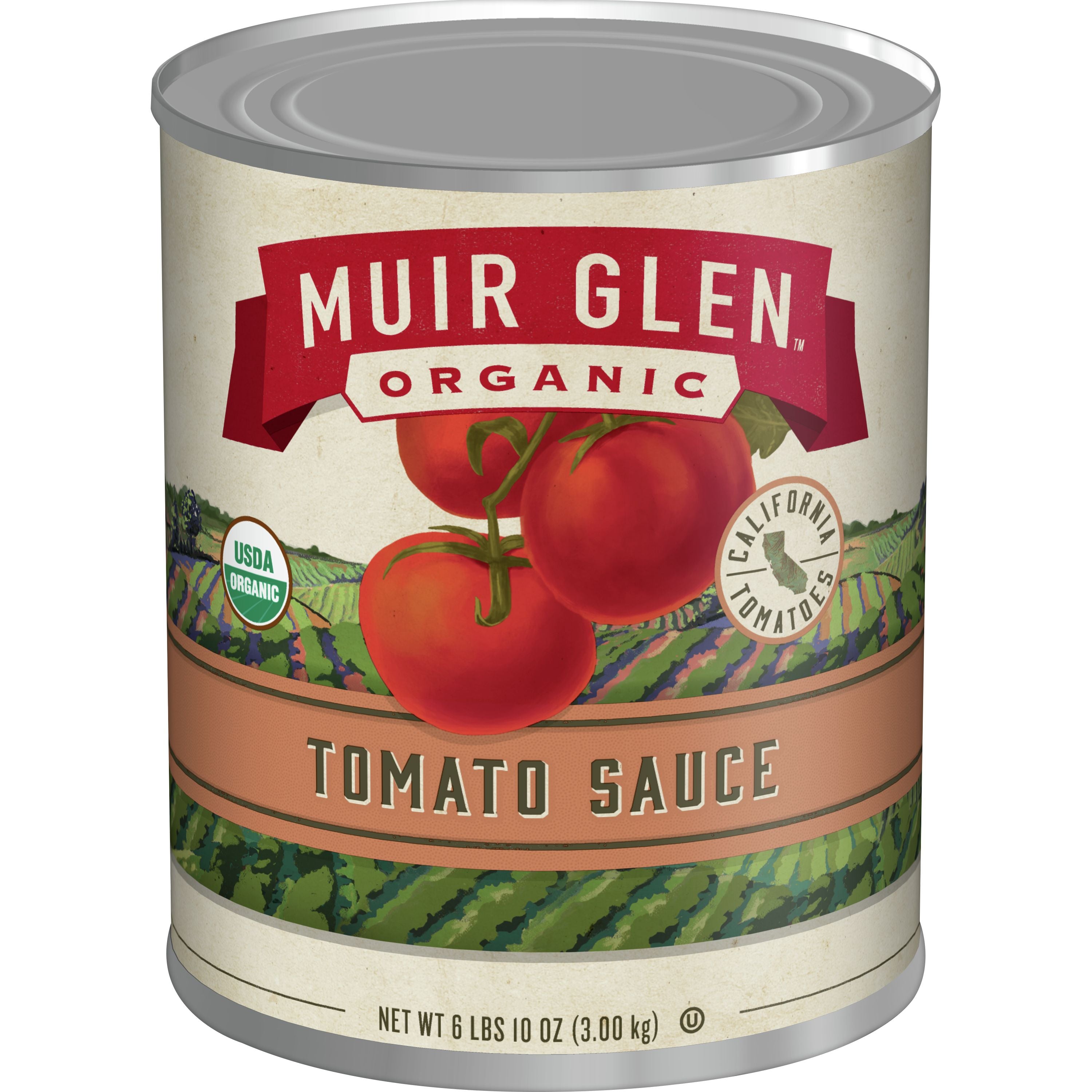 Muir Glen Organic Canned Vegetables Bulktomato Sauce 106 Ounce Size - 6 Per Case.