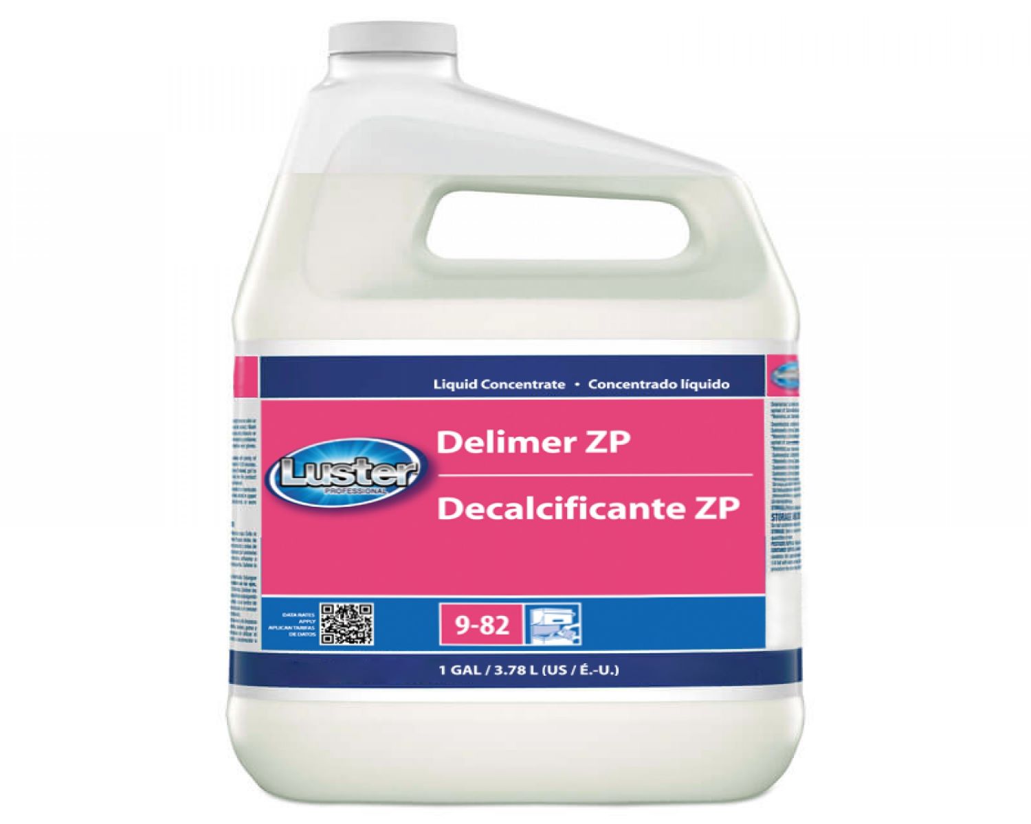 Luster Delimer Zero Phosphate Concentrate Gal 1 Gallon - 4 Per Case.