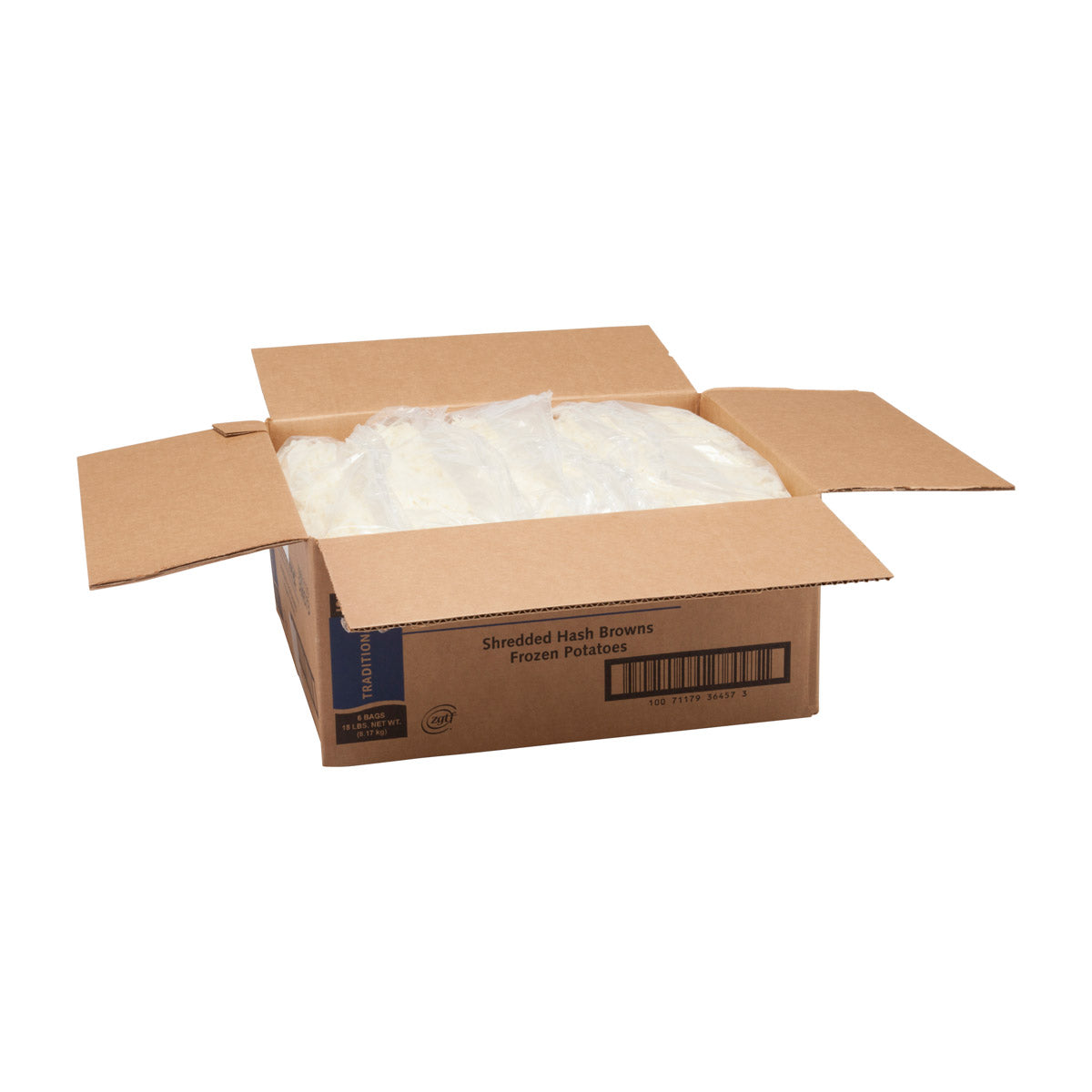 Simplot Freezerfrige Shredded Hash Browns 3 Pound Each - 6 Per Case.