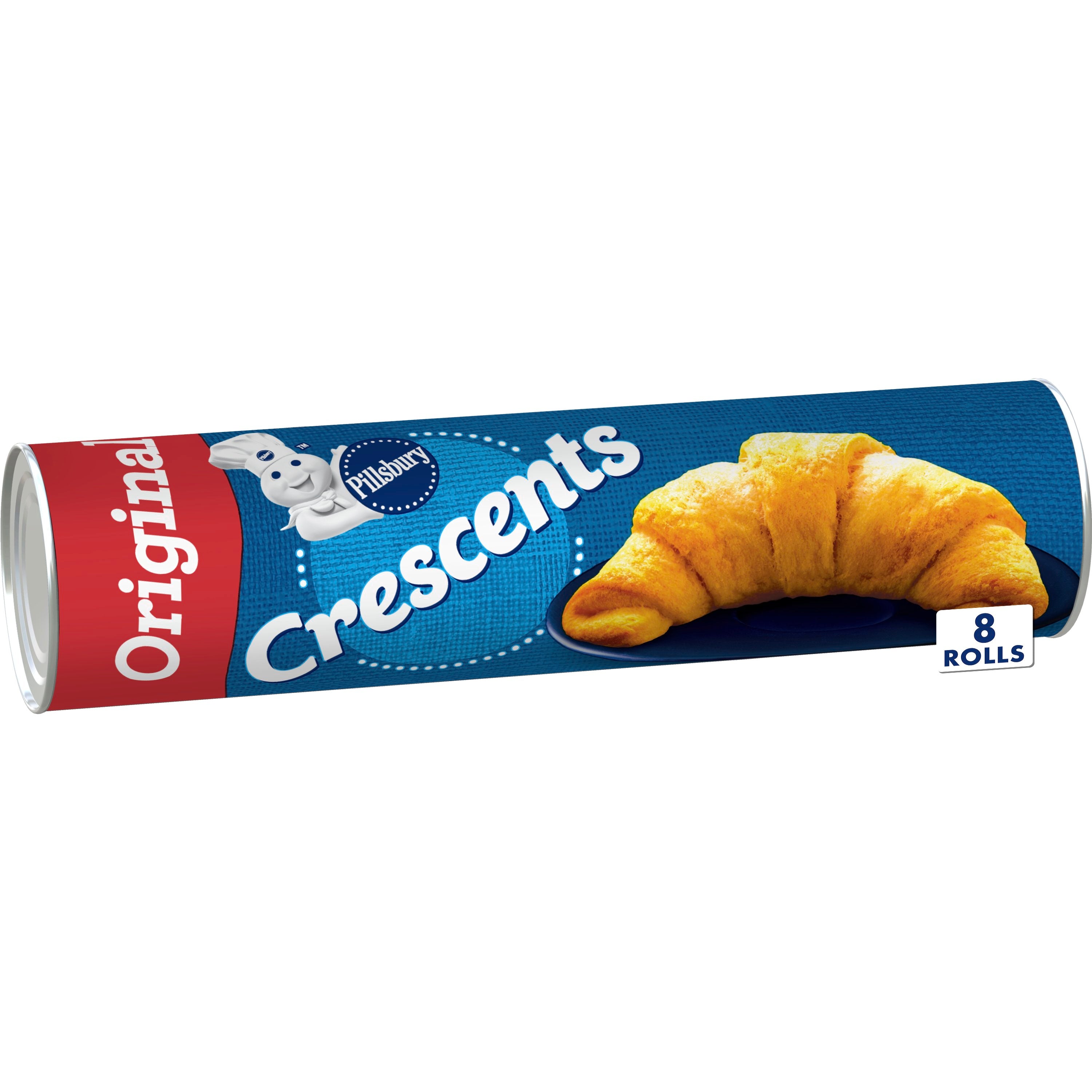 Pillsbury Original Unbaked Crescent Dinner Rolls 8 Ounce Size - 12 Per Case.