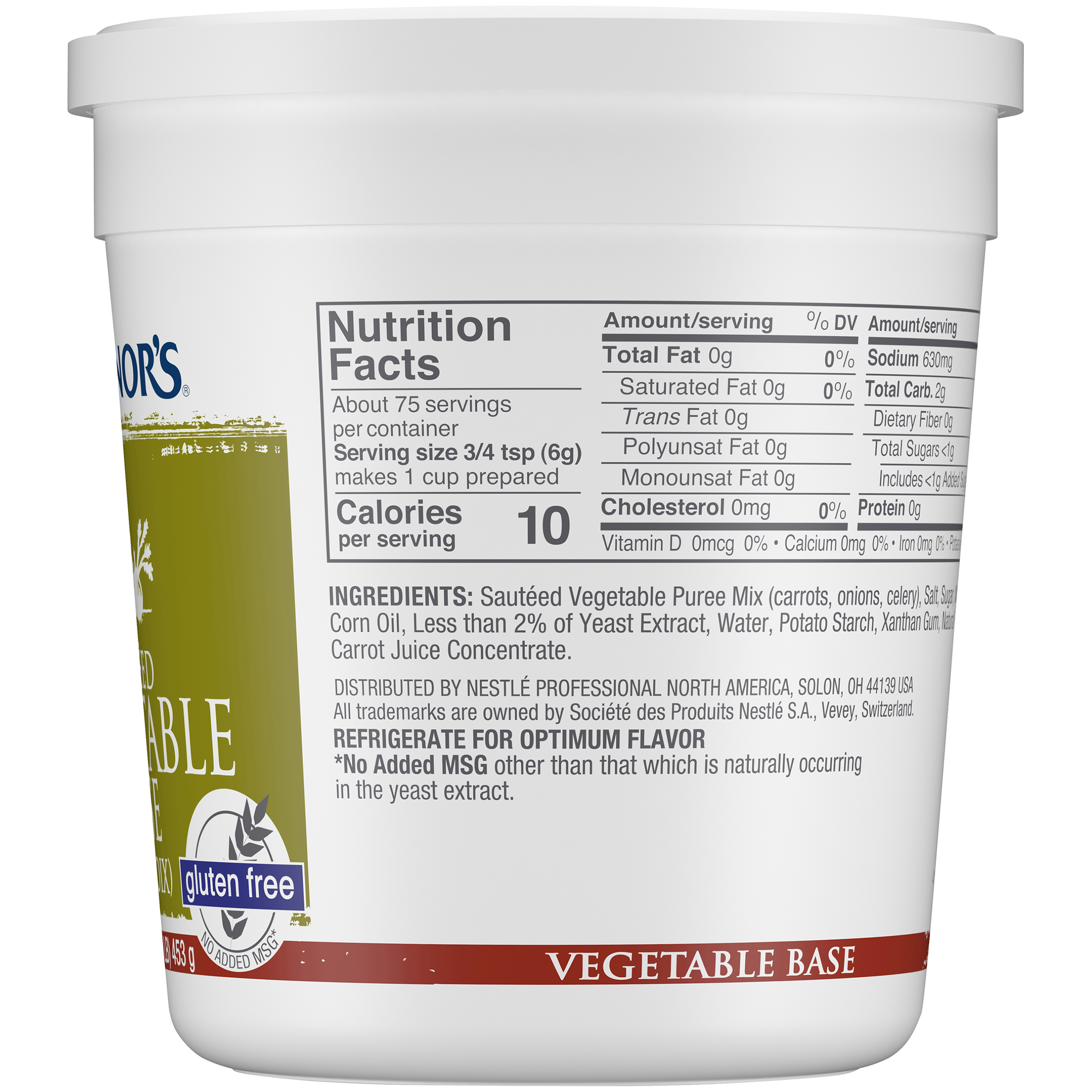 Minor's Sauteed Vegetable Base (mirepoix) (noadded Msg) Gluten Free 1 Pound Each - 12 Per Case.