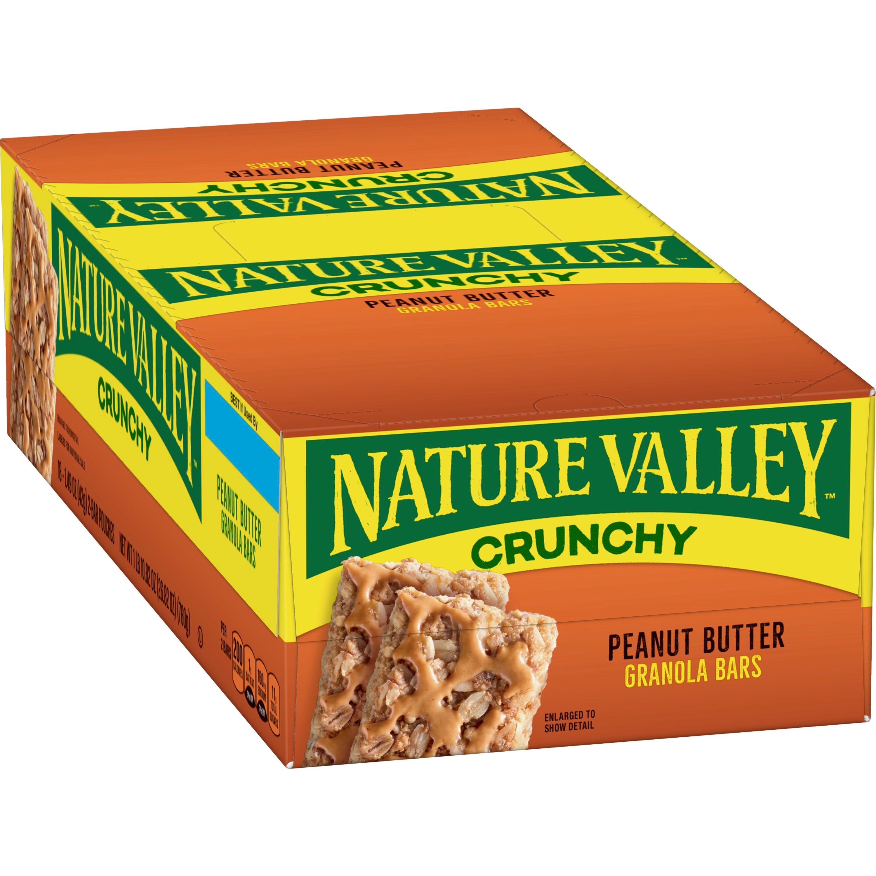 Nature Valley™ Crunchy Granola Bars Peanutbutter (Double Bar) 26.82 Ounce Size - 6 Per Case.