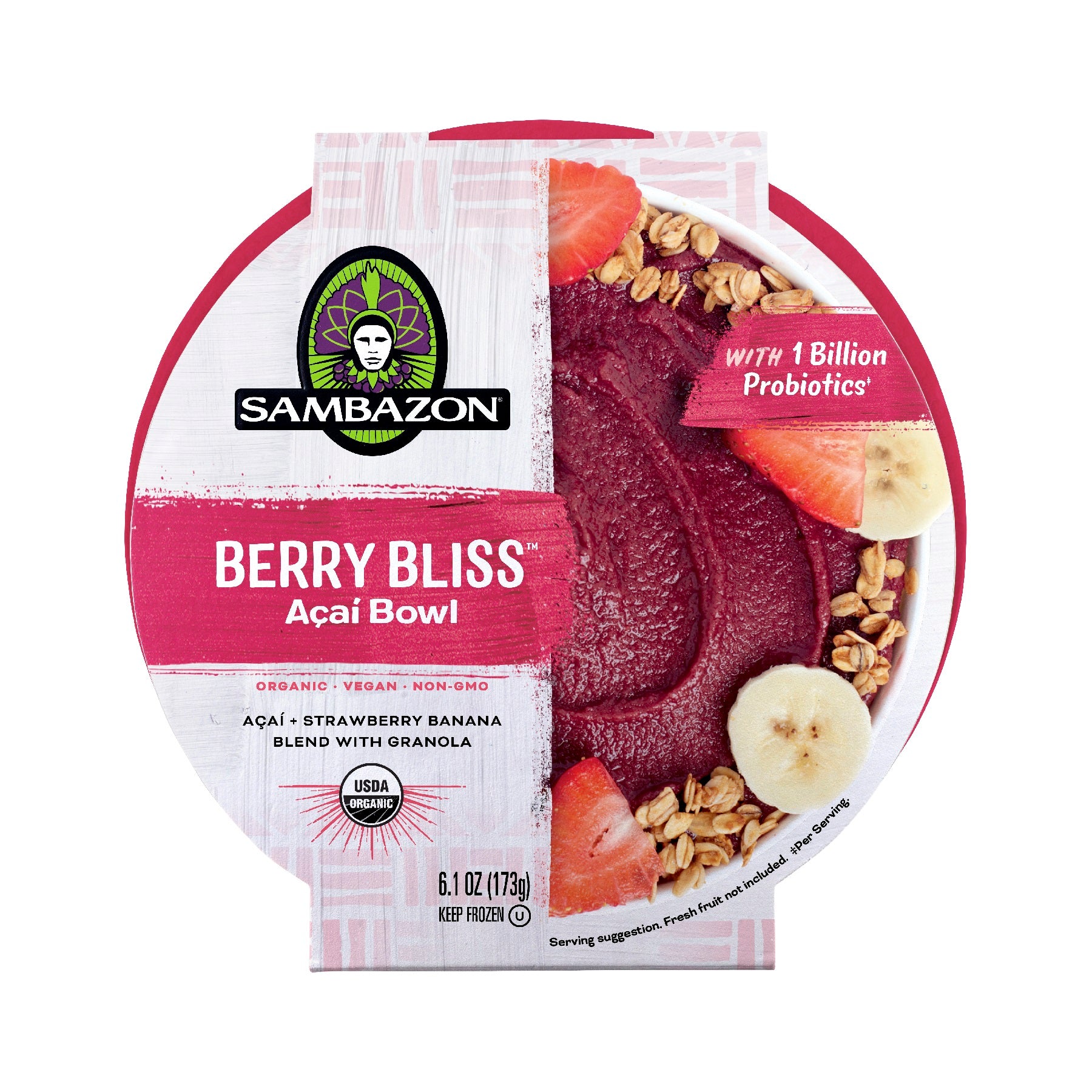 Sambazon Berry Bliss Acai Berry, 6.1 Ounces - 8 Per Case.