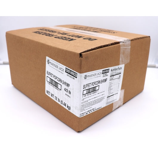 Mariner Jack Buffet Popcorn Shrimp 60/90 3 Pound Each - 4 Per Case.
