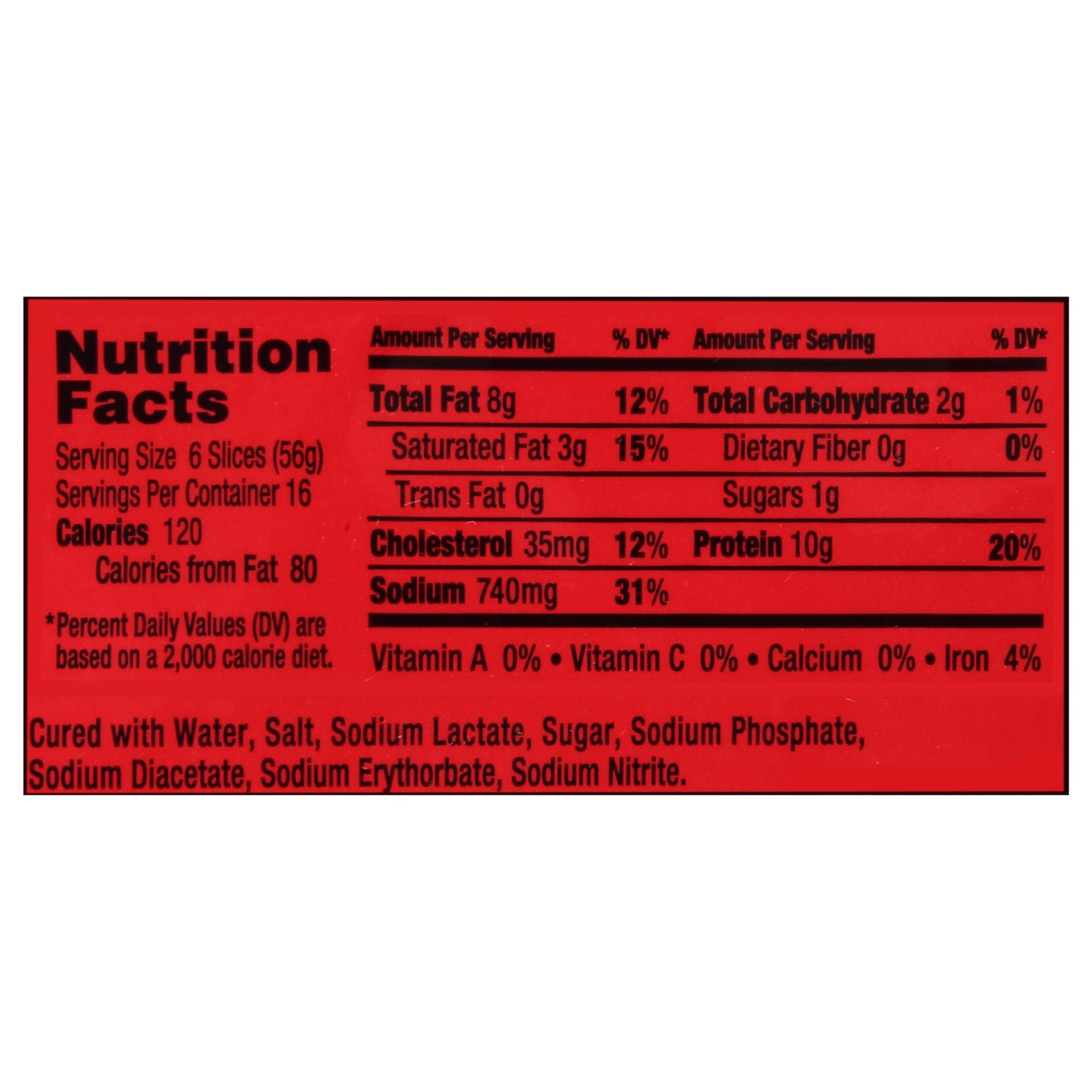 Margherita Sliced Capicola 2 Pound Each - 5 Per Case.