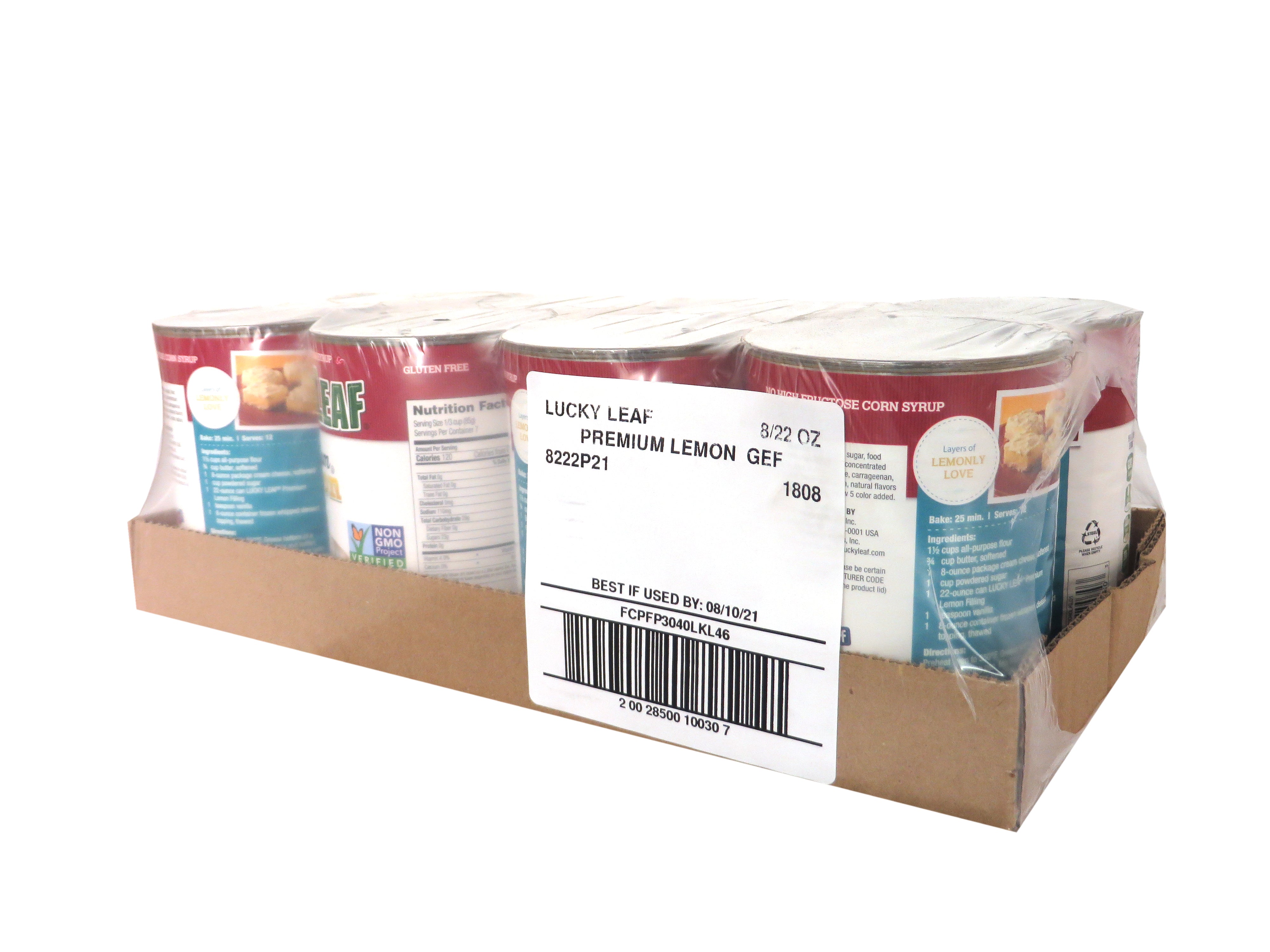 Lucky Leaf Premium Lemon Filling & Topping Cans 22 Ounce Size - 8 Per Case.