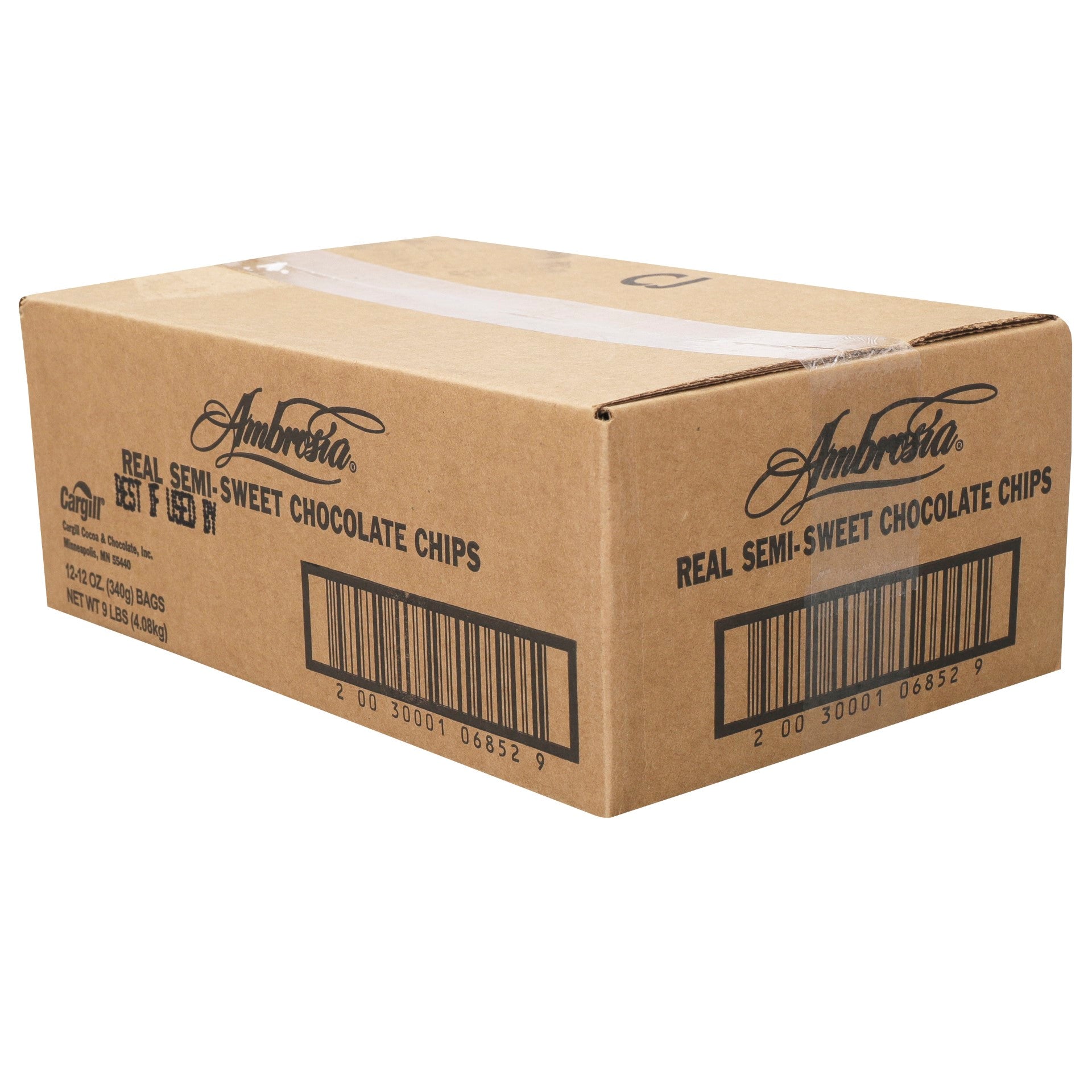 Chips Chocolate Semisweet Ambrosia 12 Ounce Size - 12 Per Case.