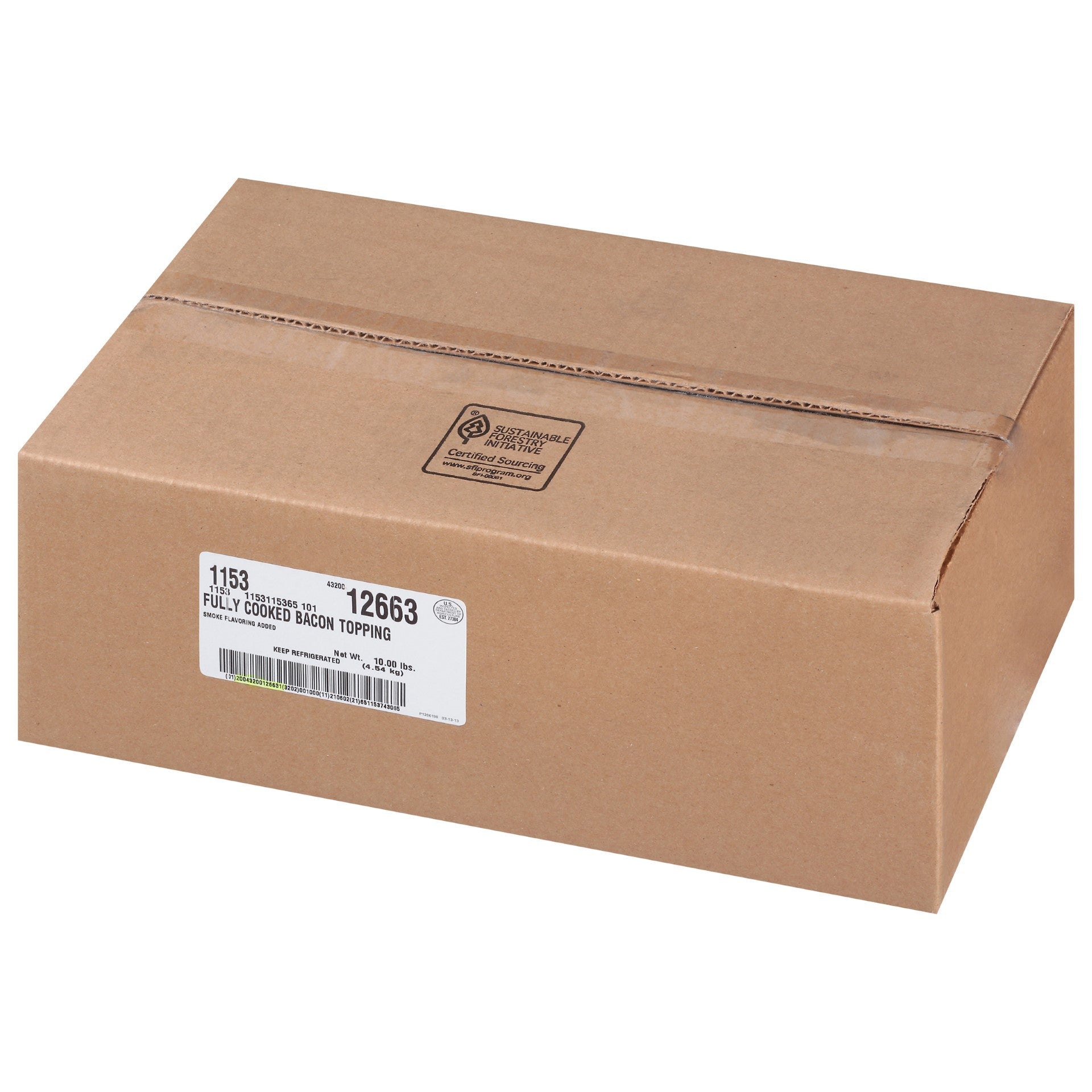 Smithfield Patrick Cudahy Pavone Bacon Topping 81.6 Ounce Size - 2 Per Case.