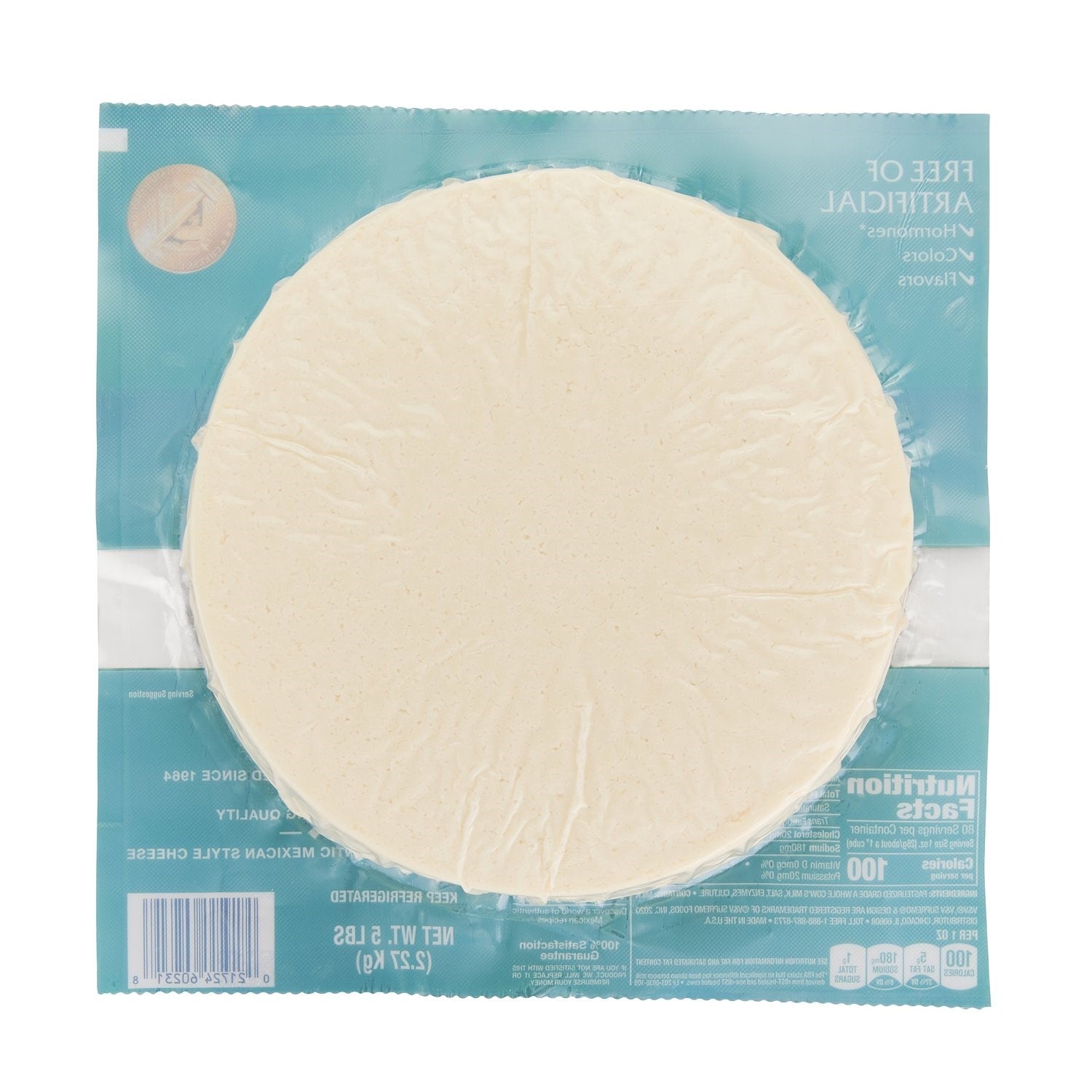 Supremo Queso Fresco 5 Pound Each - 4 Per Case.