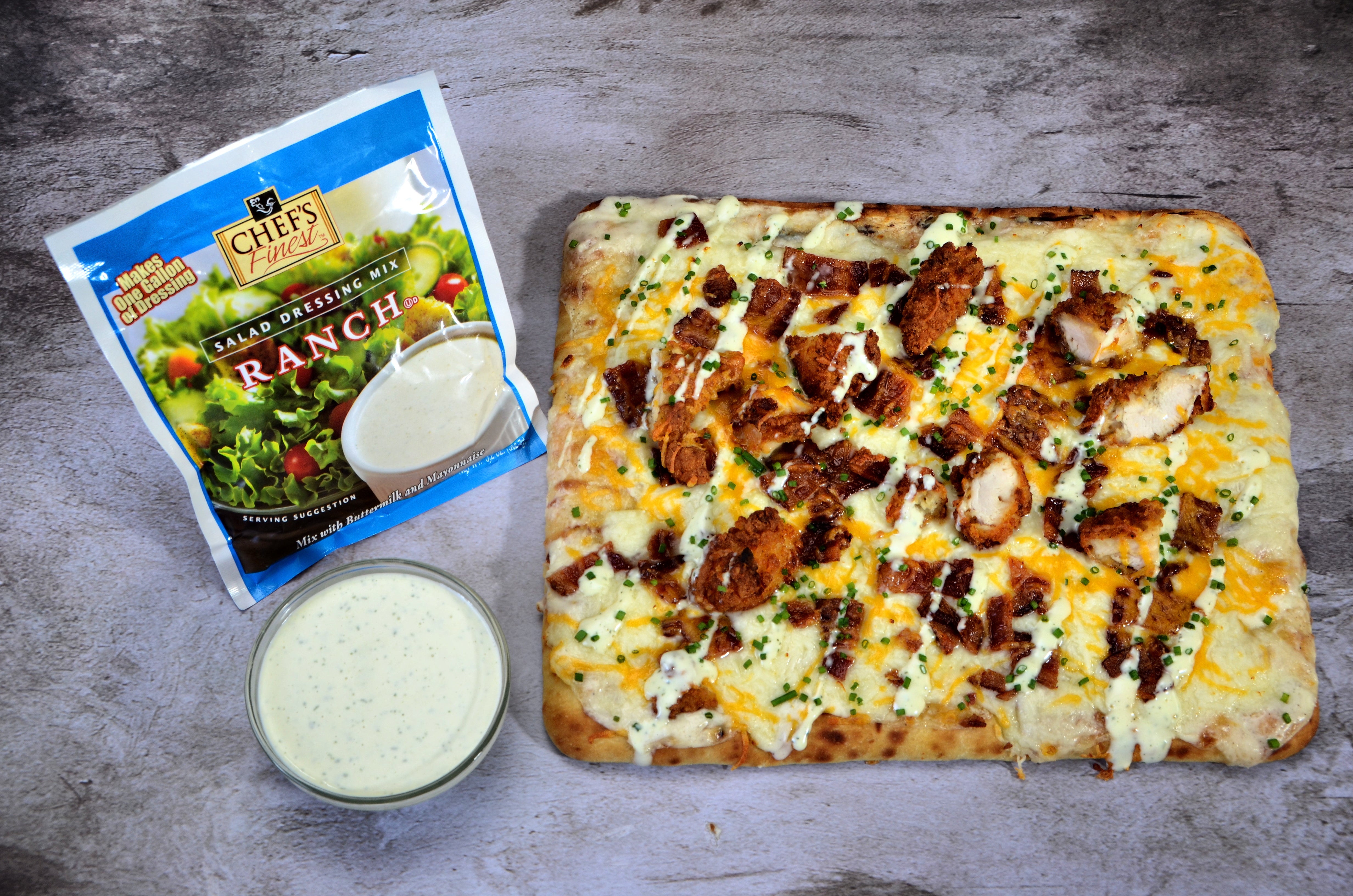 Chef's Finest Dry Ranch Dressing Mix 3.2 Ounce Size - 18 Per Case.