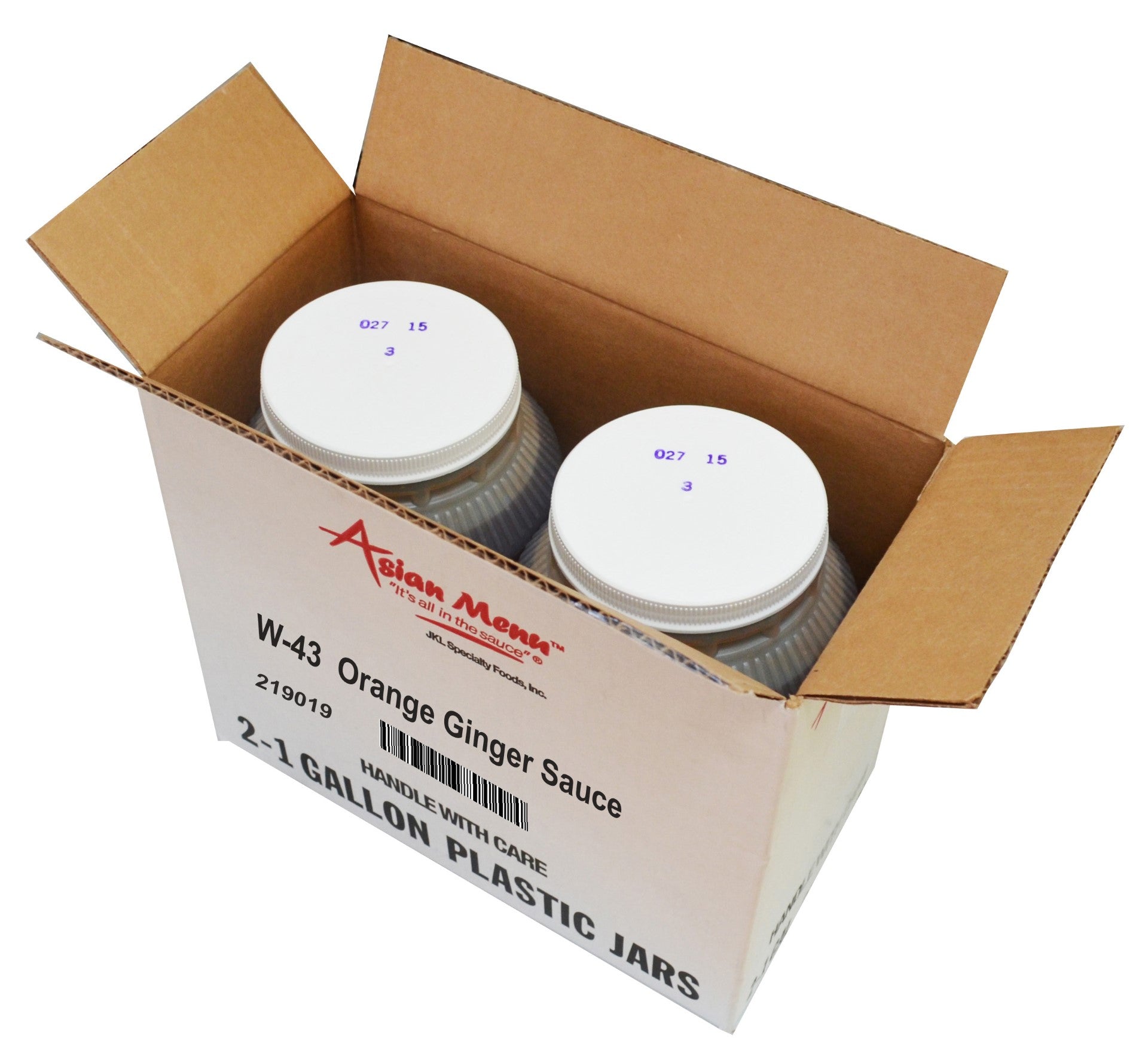 Asian Menu Orange Ginger Sauce All Natural 1 Gallon - 2 Per Case.