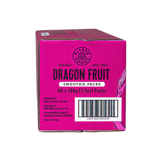 Pitaya Plus Organic Dragonfruit Smoothie Foodservice 100 Grams Each - 60 Per Case.
